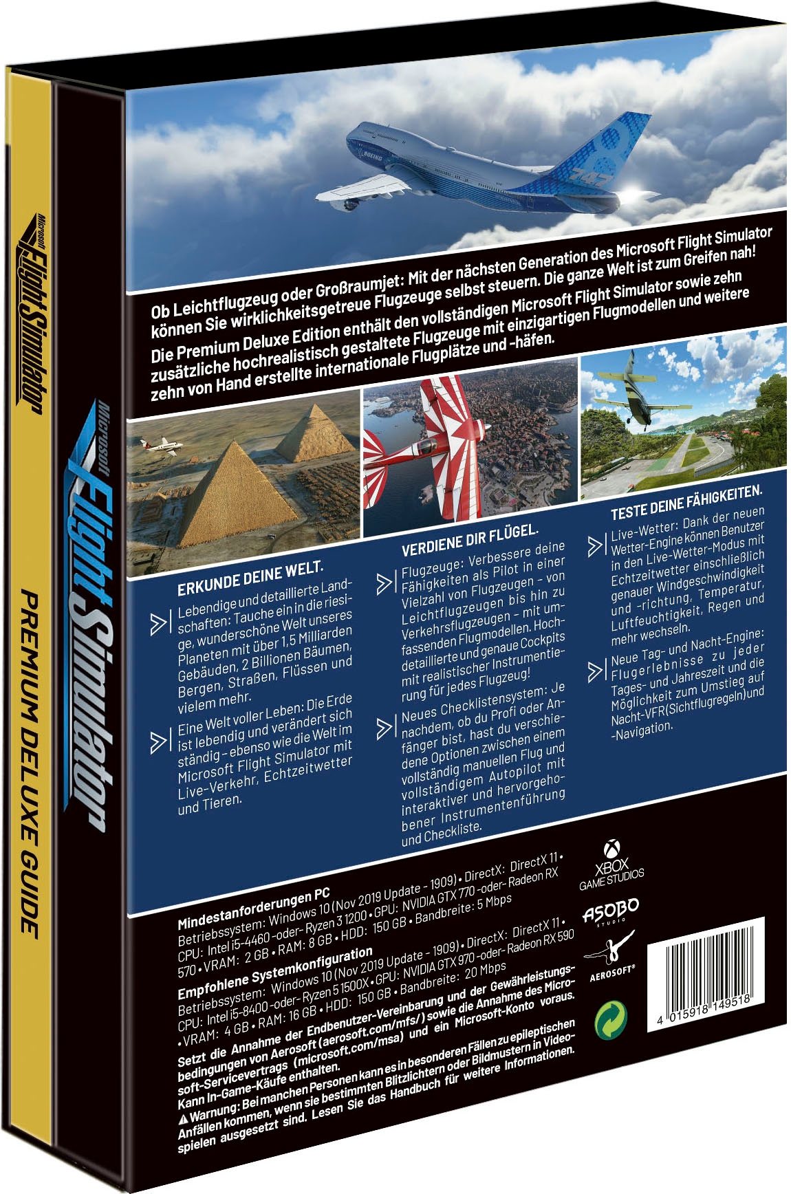 Microsoft Spielesoftware »Flight Simulator Premium Deluxe Edition«, PC