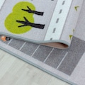 Ayyildiz Teppiche Kinderteppich »PLAY 2902«, rechteckig, 6 mm Höhe, robuster Kurflor, Strassen Spiel Teppich, Kinderzimmer