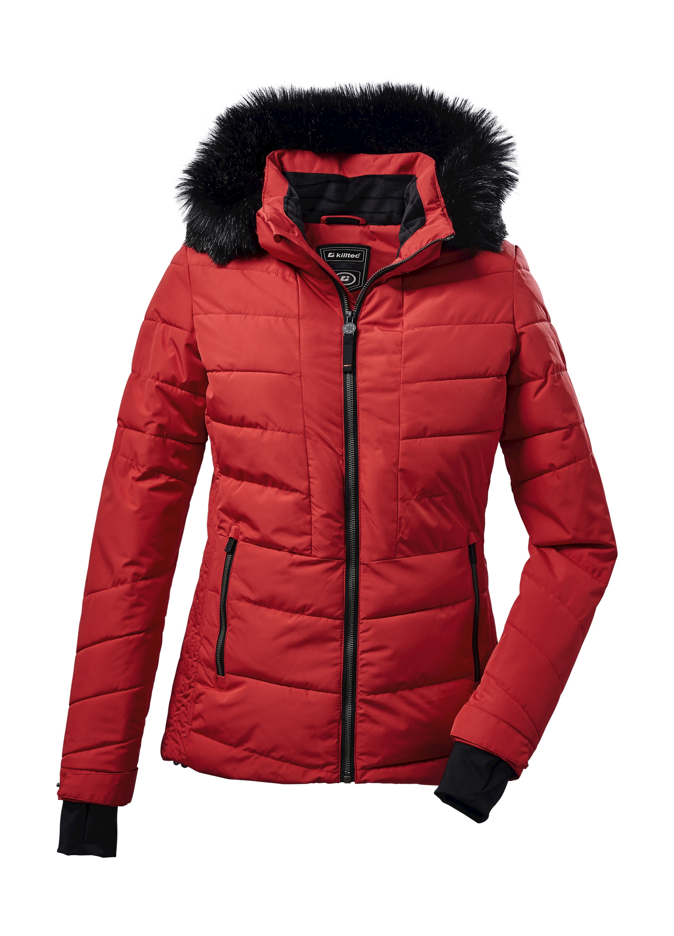Killtec Steppjacke »KSW 210 WMN SKI QLTD JCKT« Wind- und wasserabweisende Winterjacke mit abnehmbarem Kunstfellkragen