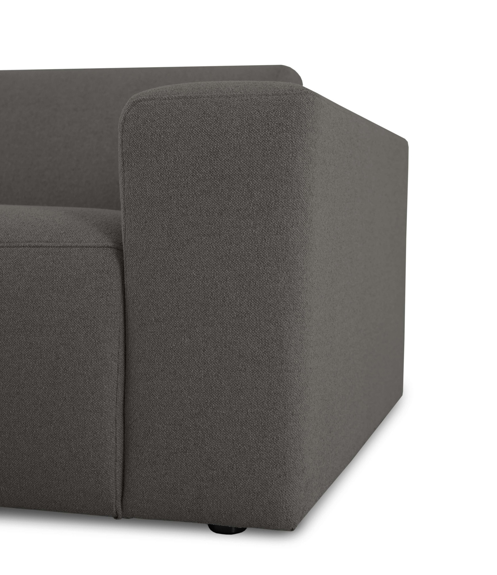 INOSIGN 3-Sitzer »Koa, 228 cm, Modulsofa in Webstoff, Cord, Struktur«, Designsofa, weicher Lounge-Sitzkomfort, Welleunterfederung, bodentief