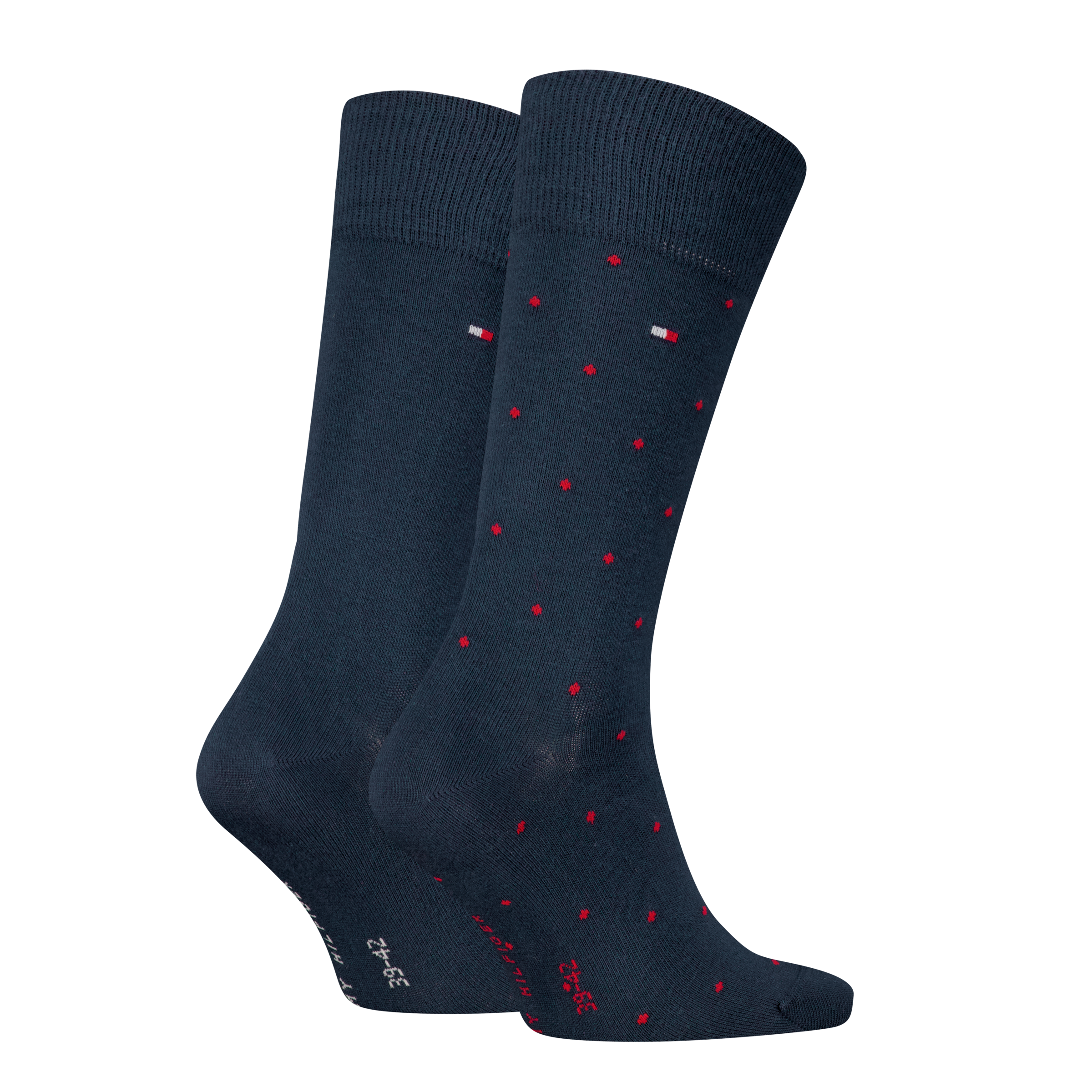 Tommy Hilfiger Socken »TH MEN SOCK 2P DOT«, (2 Paar, 2 Paar), mit klassischer Markenprägung