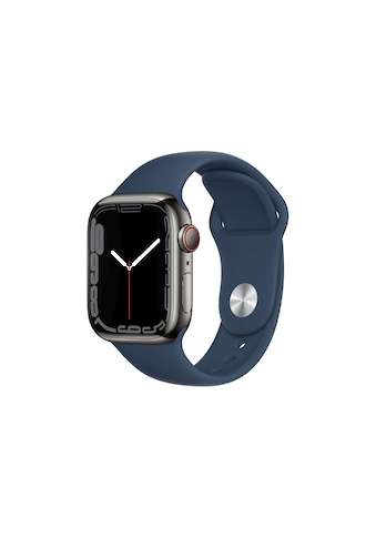 Apple Smartwatch »Serie 7, GPS, 41 mm Edelstahlgehäuse mit Sportarmband«, (Watch OS... kaufen