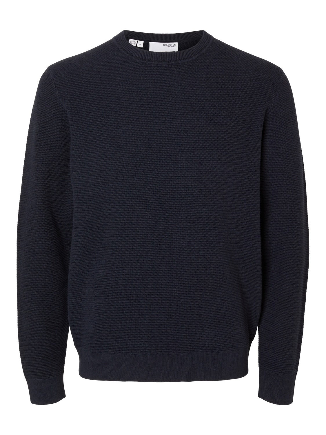 SELECTED HOMME Strickpullover »SLHROSS LS KNIT STRUCTURE CREW NECK NOOS«