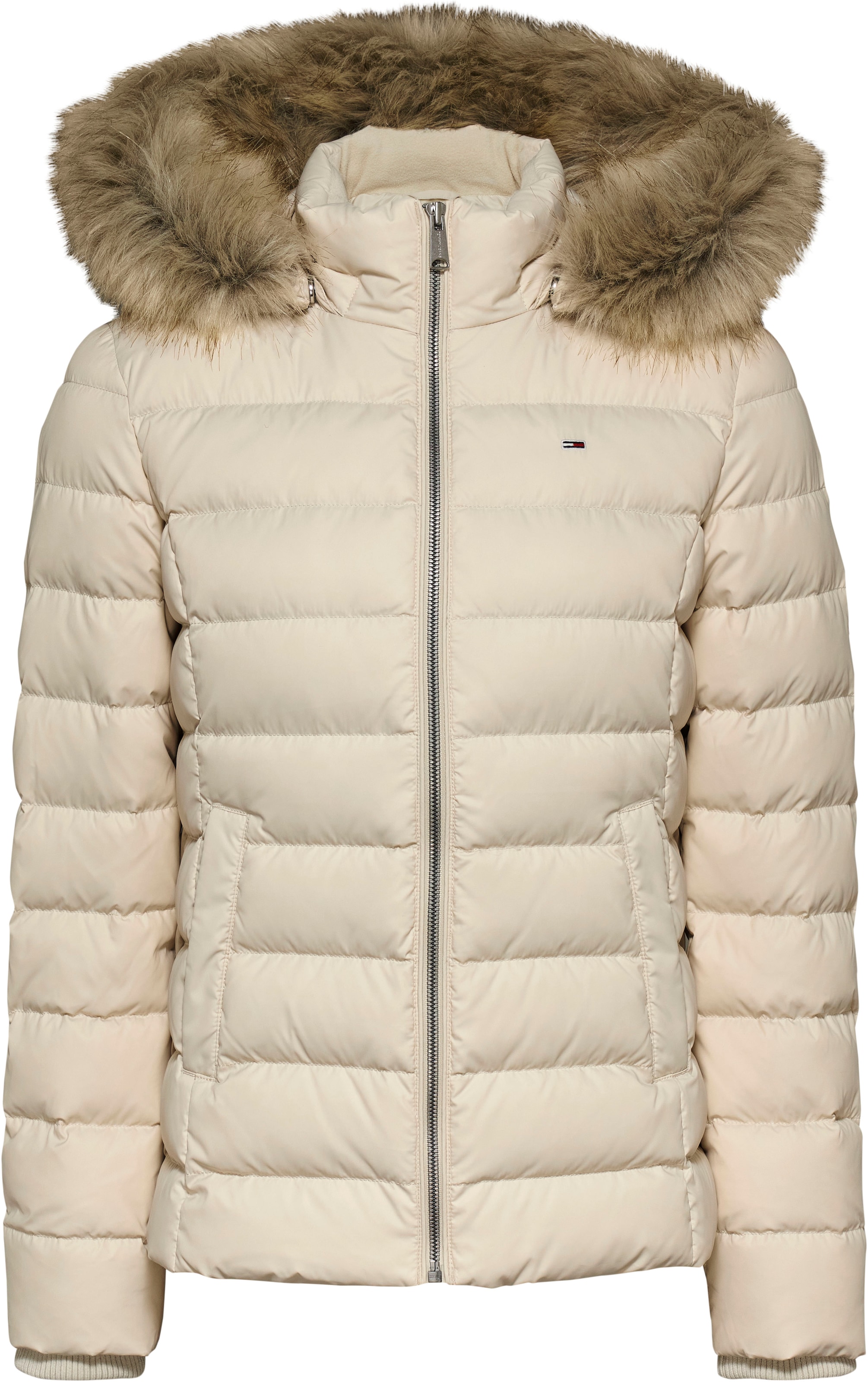 Tommy Jeans Steppjacke »TJW BASIC HOODED DOWN JACKET EXT«, mit Kapuze, mit Logostickerei