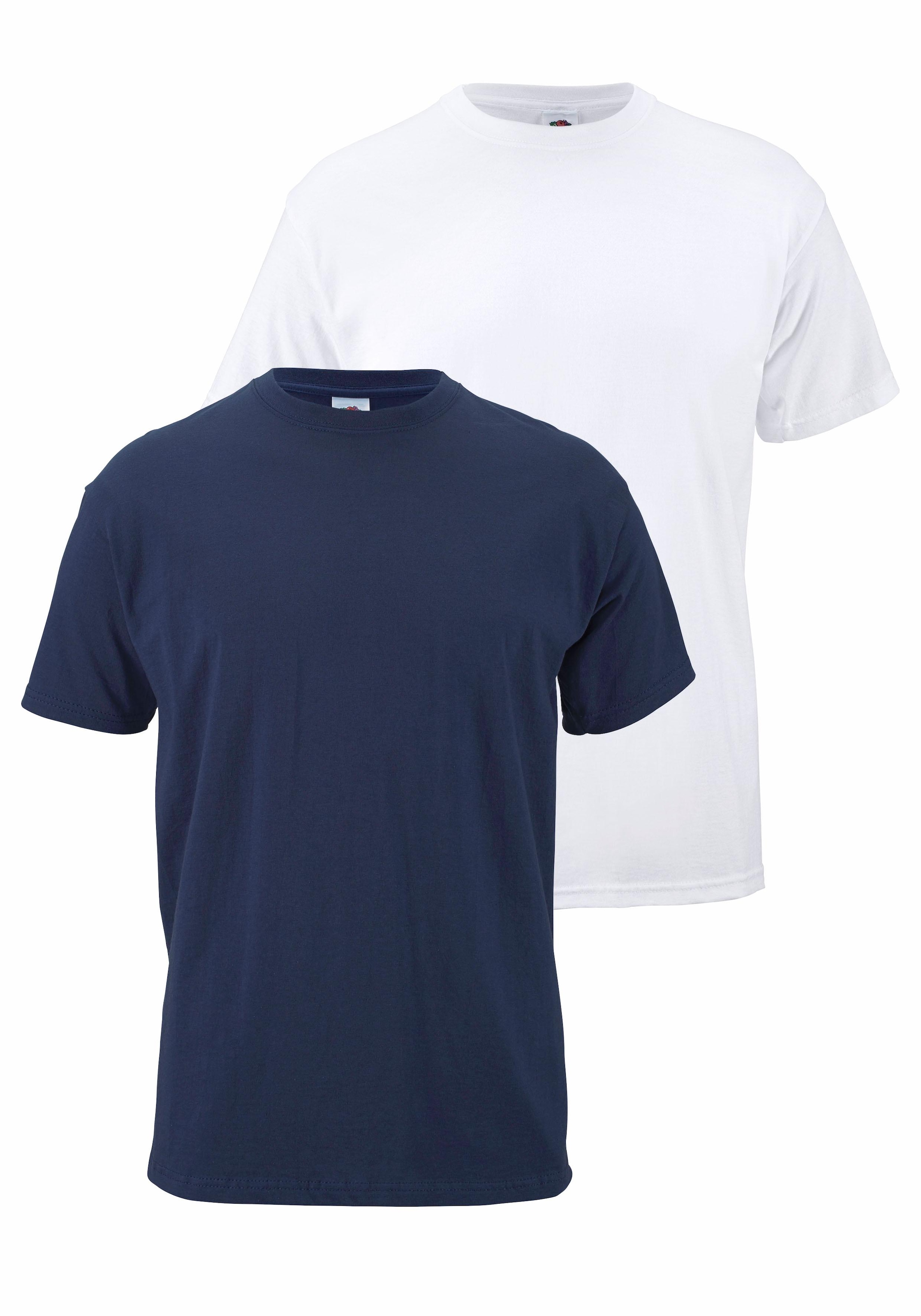 T-Shirt, (Packung, 2 tlg.), aus reiner Baumwolle