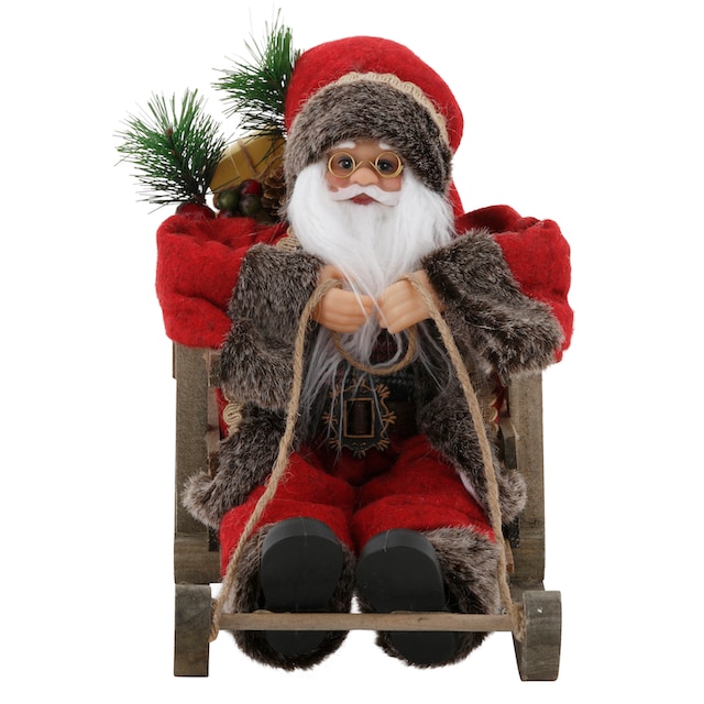 my home Weihnachtsmann »Weihnachtsdeko«, auf Schlitten, Höhe ca. 27,5 cm  online bestellen