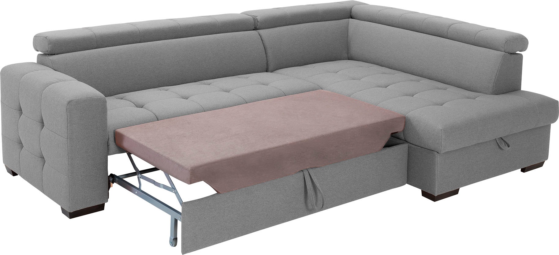 »Otusso«, - Bettkasten im bestellen und fashion | sofa Steppung Sitzbereich, mit Bettfunktion Wahlweise exxpo Ecksofa Jelmoli-Versand online