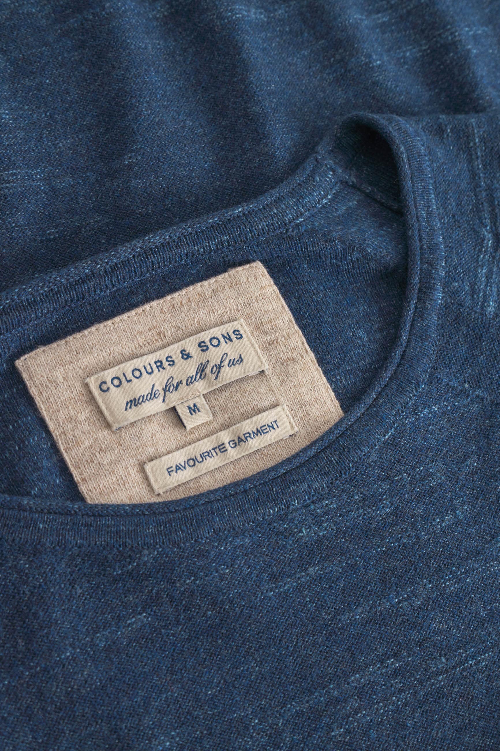 colours & sons Strickpullover »colours & sons Pullover Roundneck Slub«