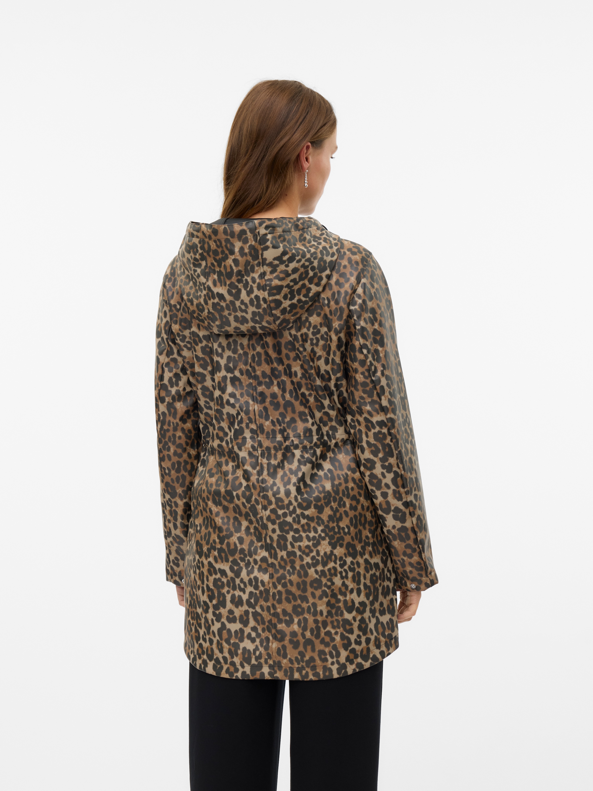 Vero Moda Outdoorjacke »VMMALOU COATED PRINTED JACKET NOOS«, mit Kapuze