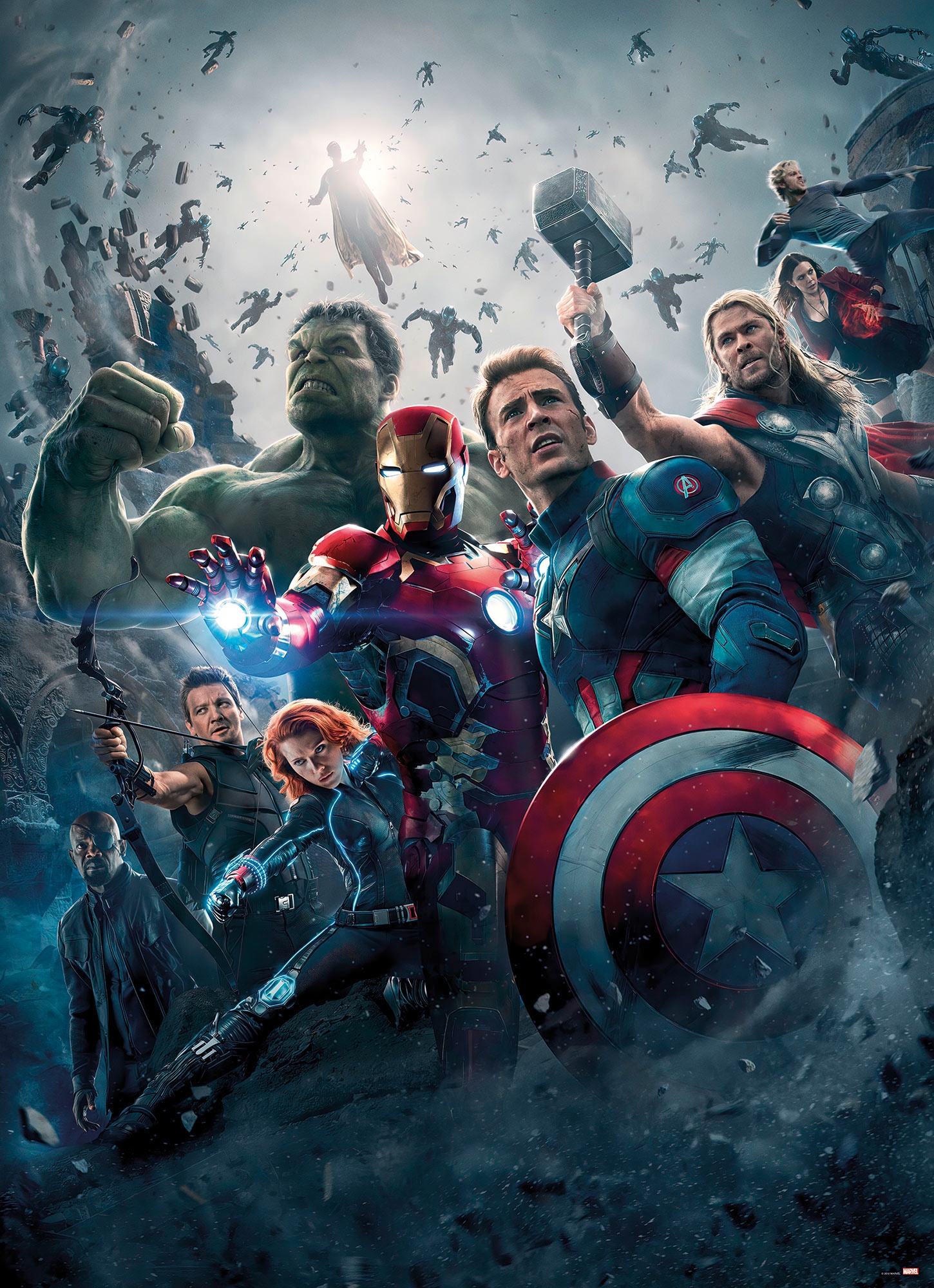 Komar Fototapete »Avengers Age of Ultron Movie Poster«, Comic, 184x254 cm (Breite  x Höhe), inklusive Kleister günstig shoppen | Jelmoli-Versand