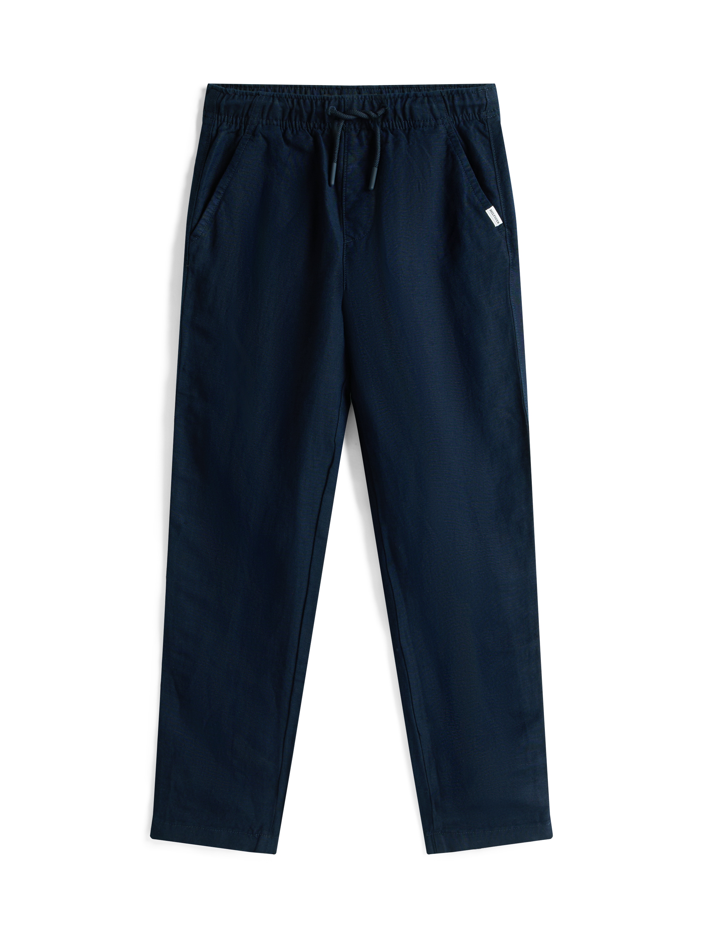 Tommy Hilfiger Webhose »LINEN VISCOSE PANT«, mit Kordelzug, Logostickerei