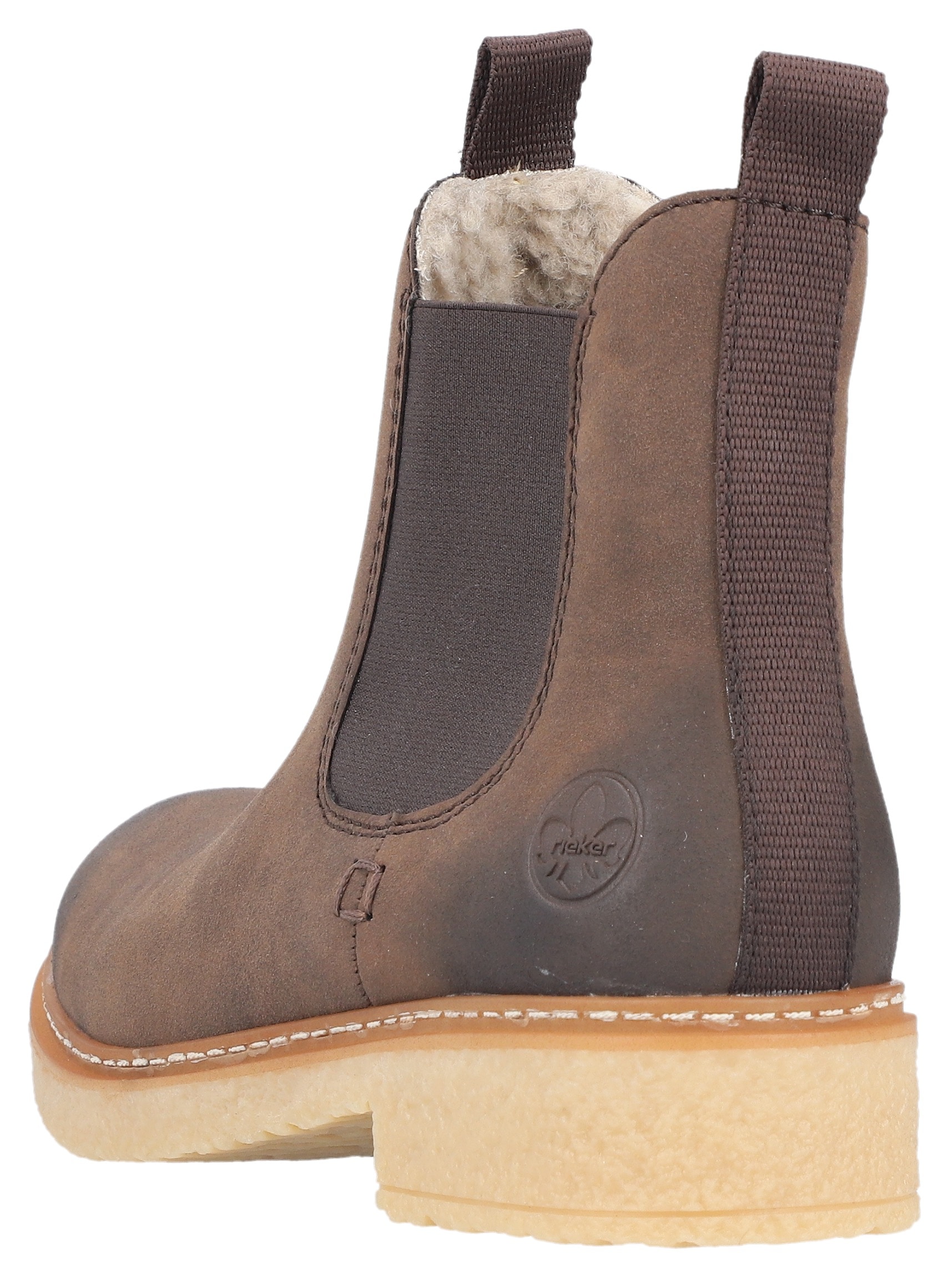 Rieker Winterstiefelette, Chelseaboots, Used-Look, mit Innenreissverschluss und Stretcheinsatz