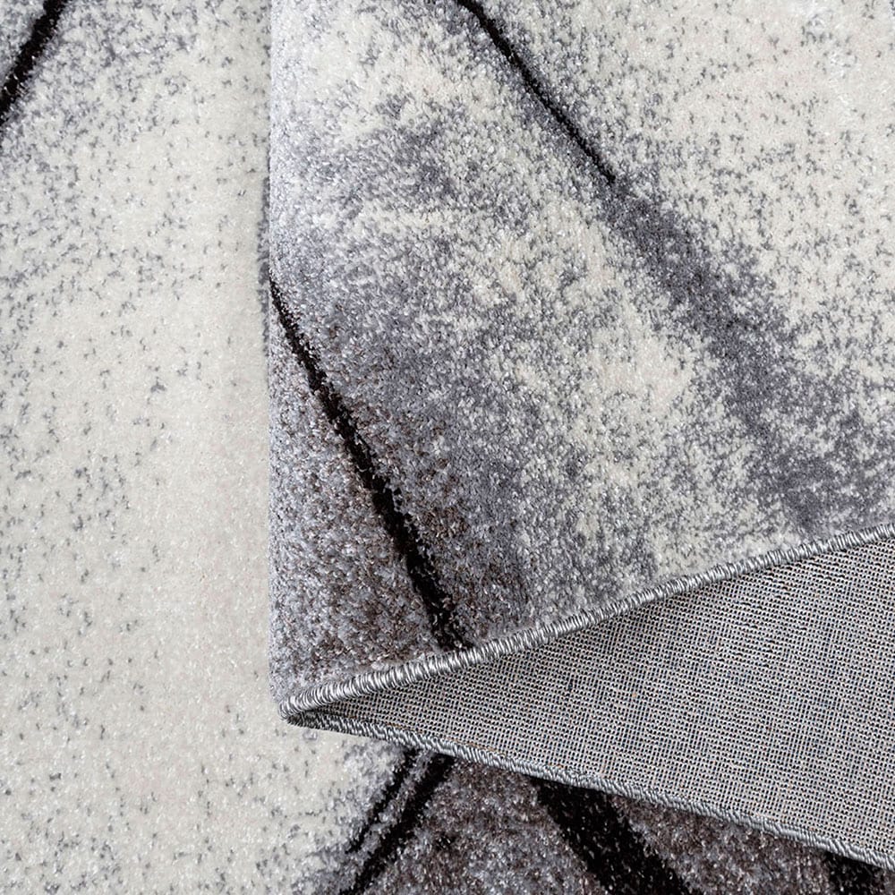 my home Teppich »Tritom«, rechteckig, 9 mm Höhe, mit besonders weichem Flor, Kurzflor, modernes Wellen Muster