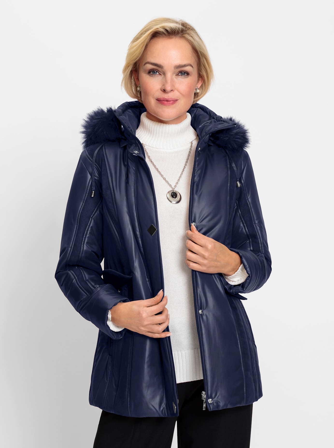 Classic Winterjacke, mit Kapuze