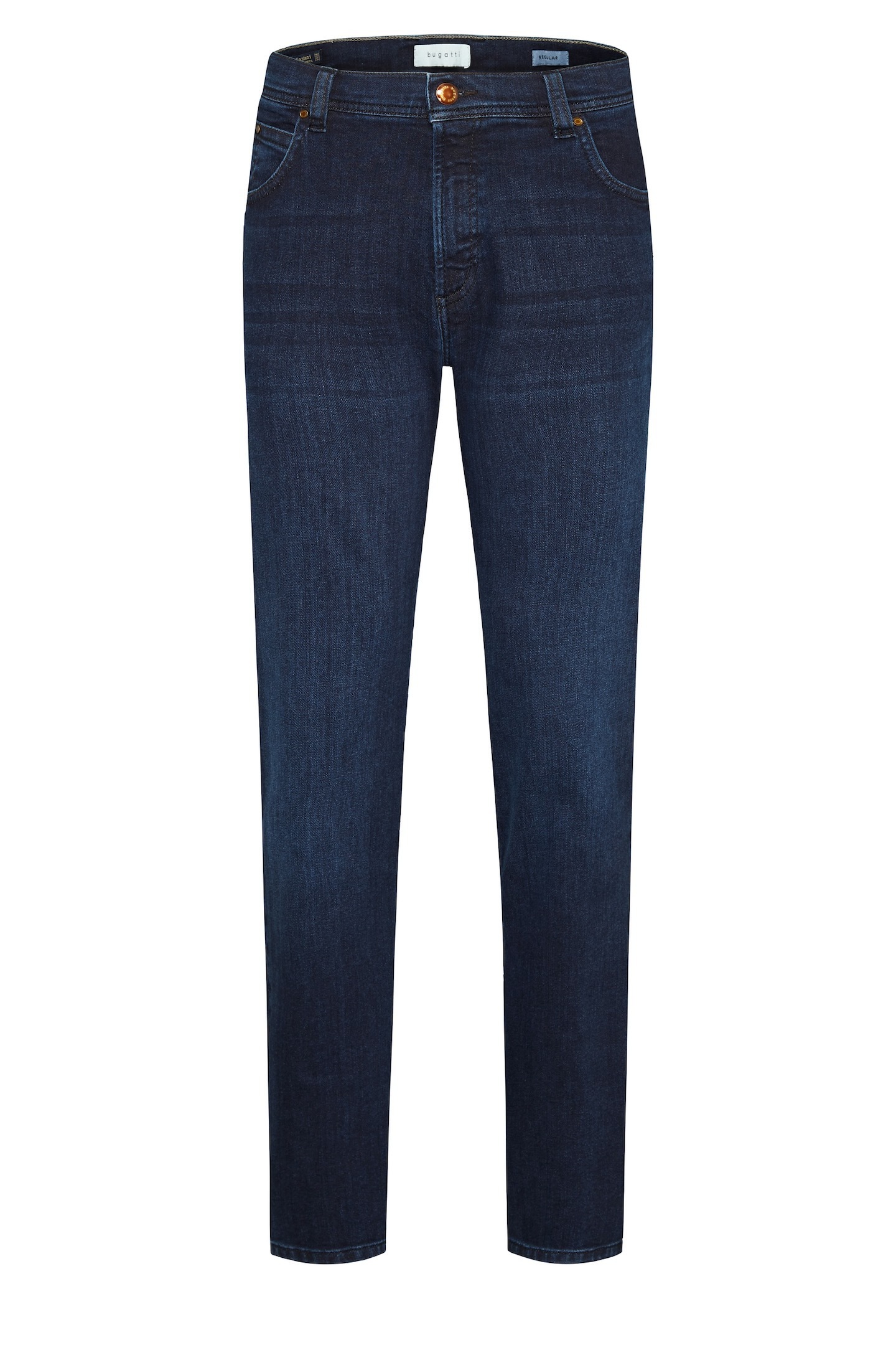 bugatti 5-Pocket-Jeans »Regular Fit« aus Premium Denim mit Stretch und Reissverschluss