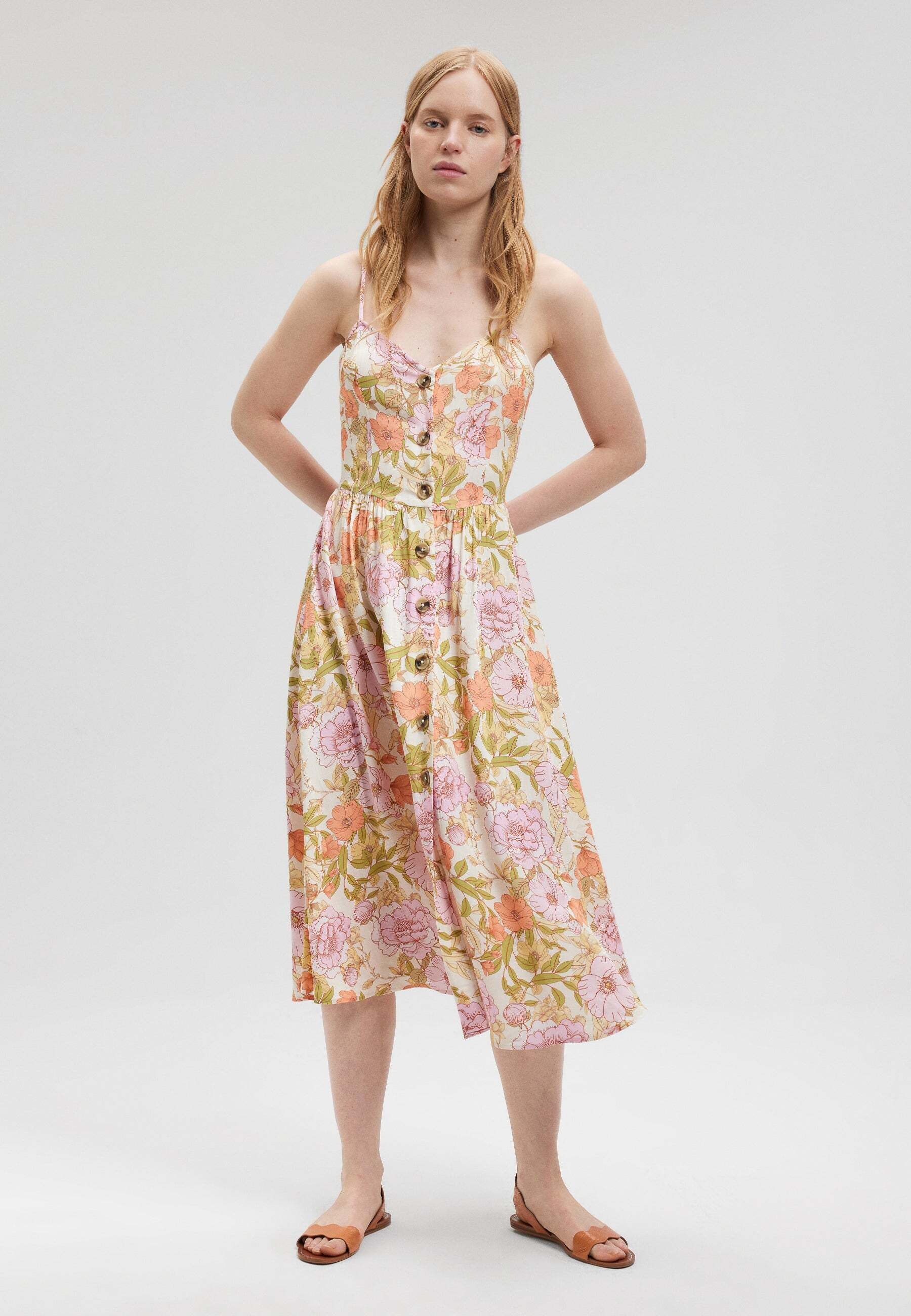 Mavi Midikleid »Mavi Kleider Button Up Dress«