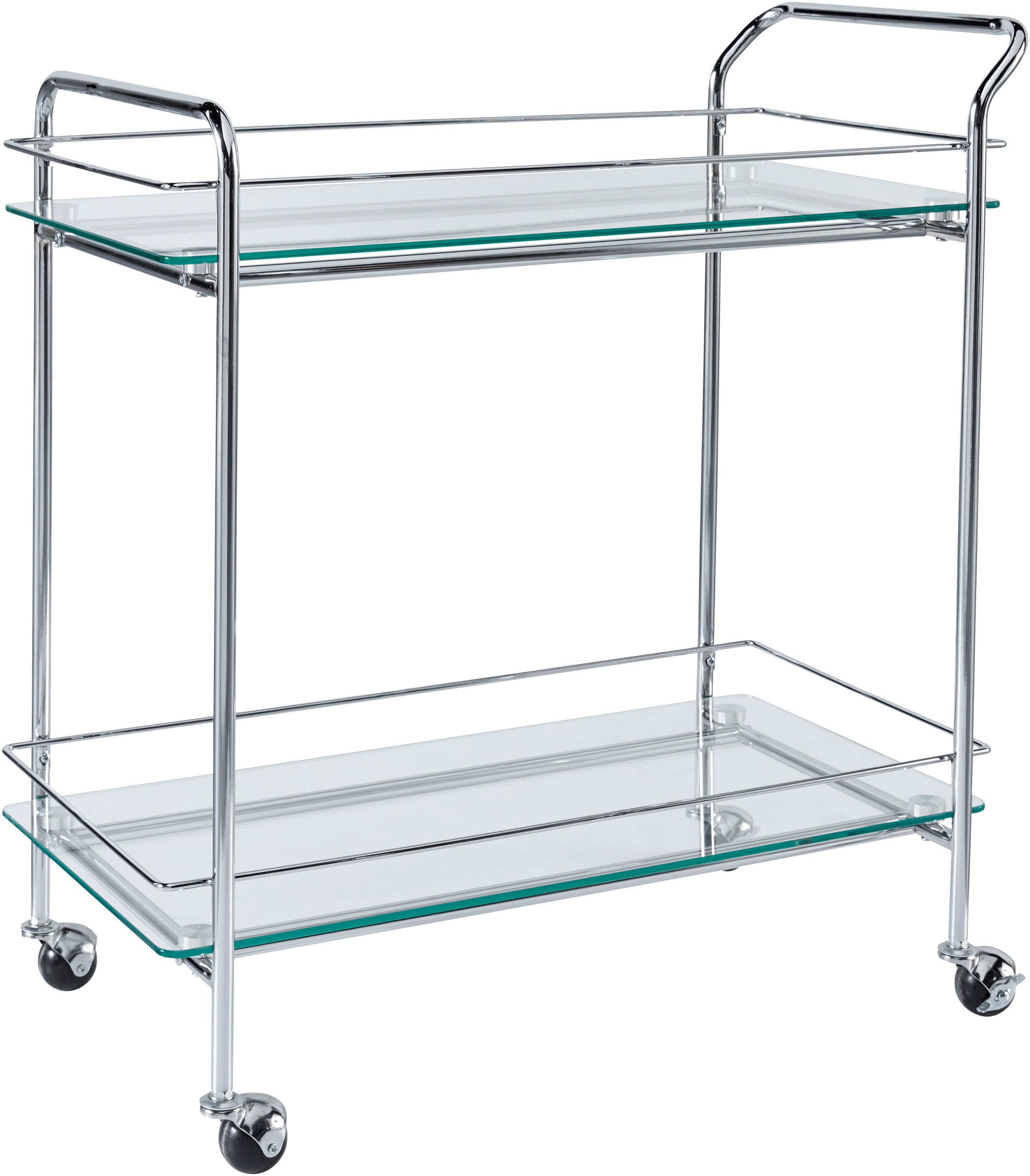 LeGer Home by Lena Gercke Rollwagen "Alimore" mit Glasablagen und Rollen, Modernes Design, Breite 75 cm, Höhe 80 cm