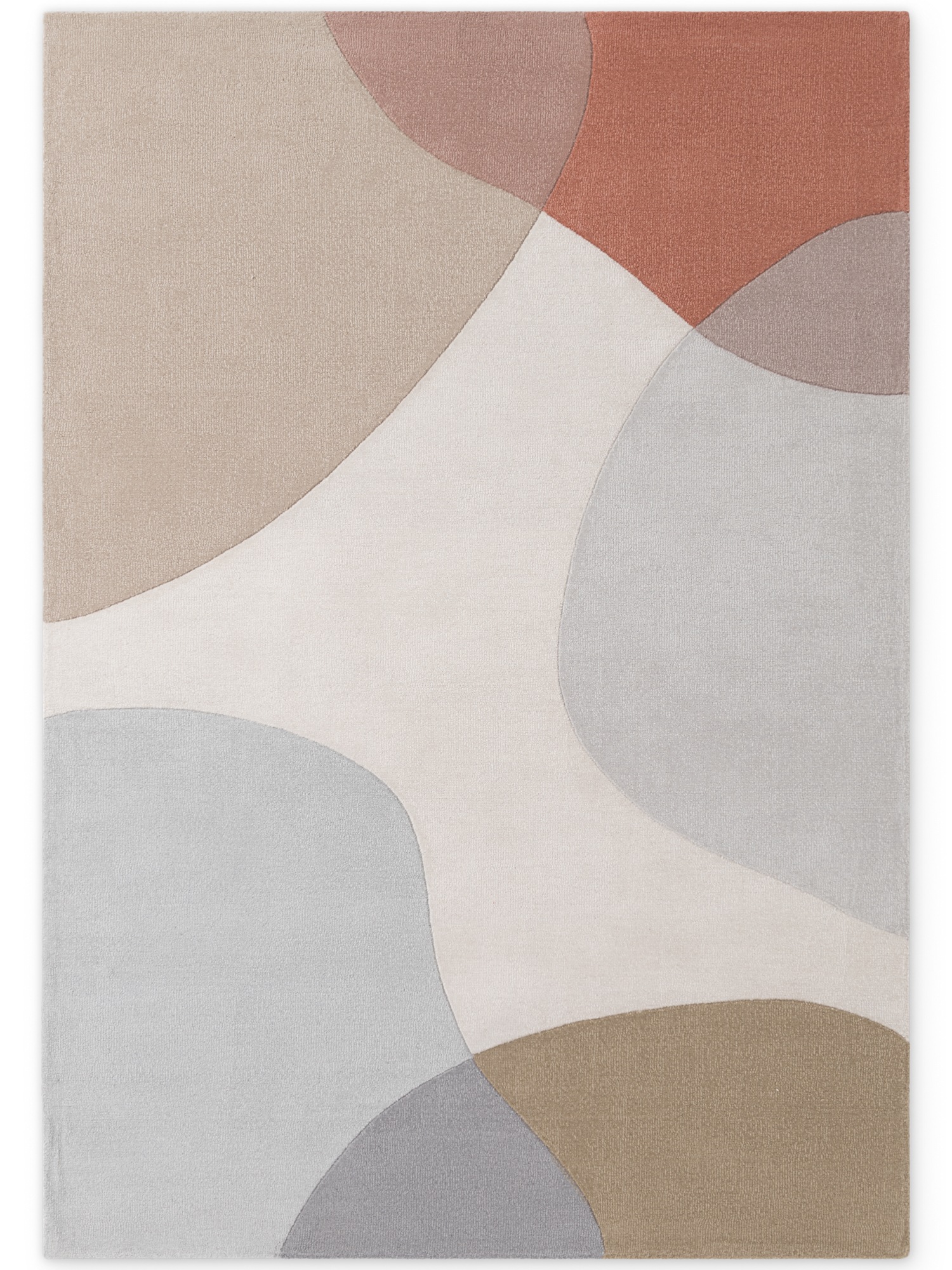 Ted Baker Hackney Wool Rug Clarissa Handwoven Abstract Living Room Rug in Blue | Size: 120cm x 170cm