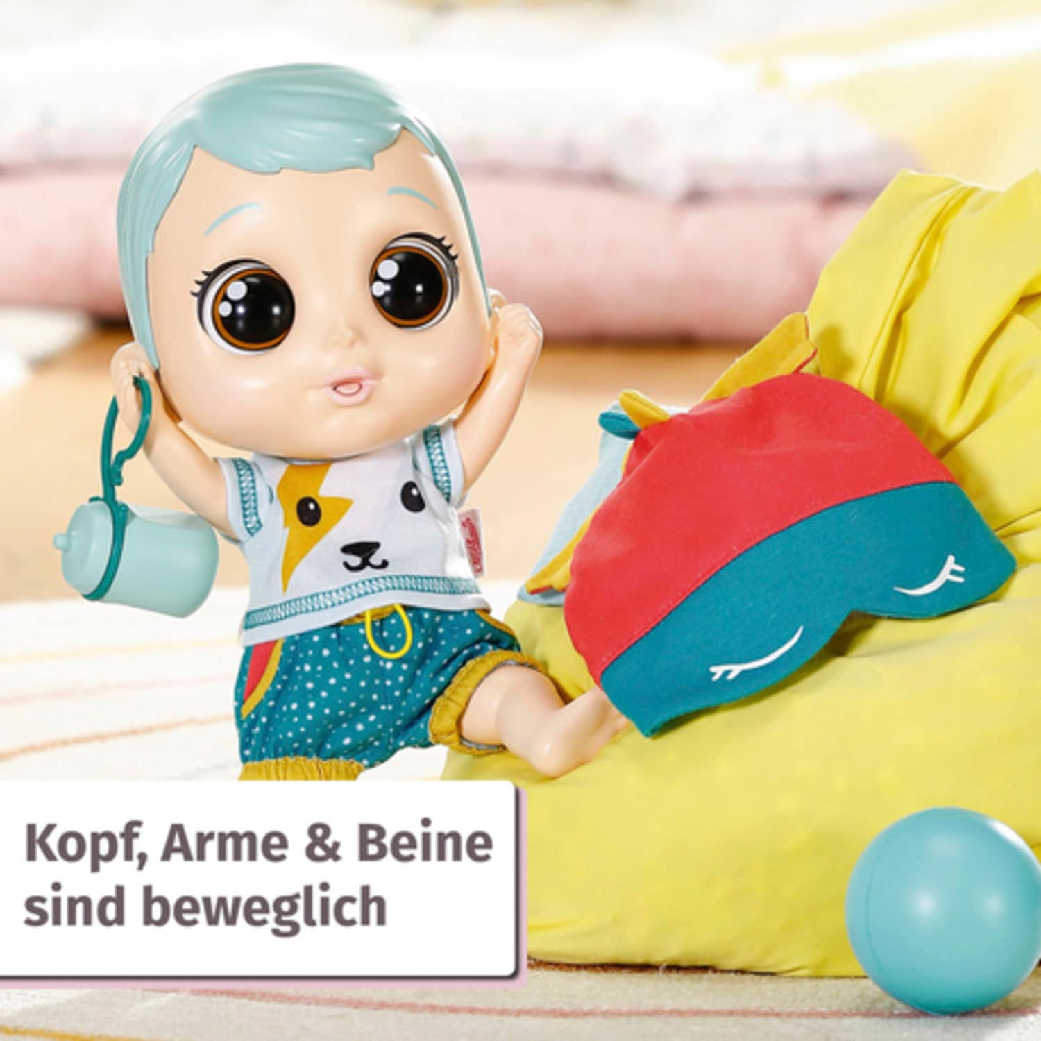 Zapf Creation® Babypuppe »Chou Chou Baby, Blau«, mit Soundeffekten und limitiertem Schlafanzug