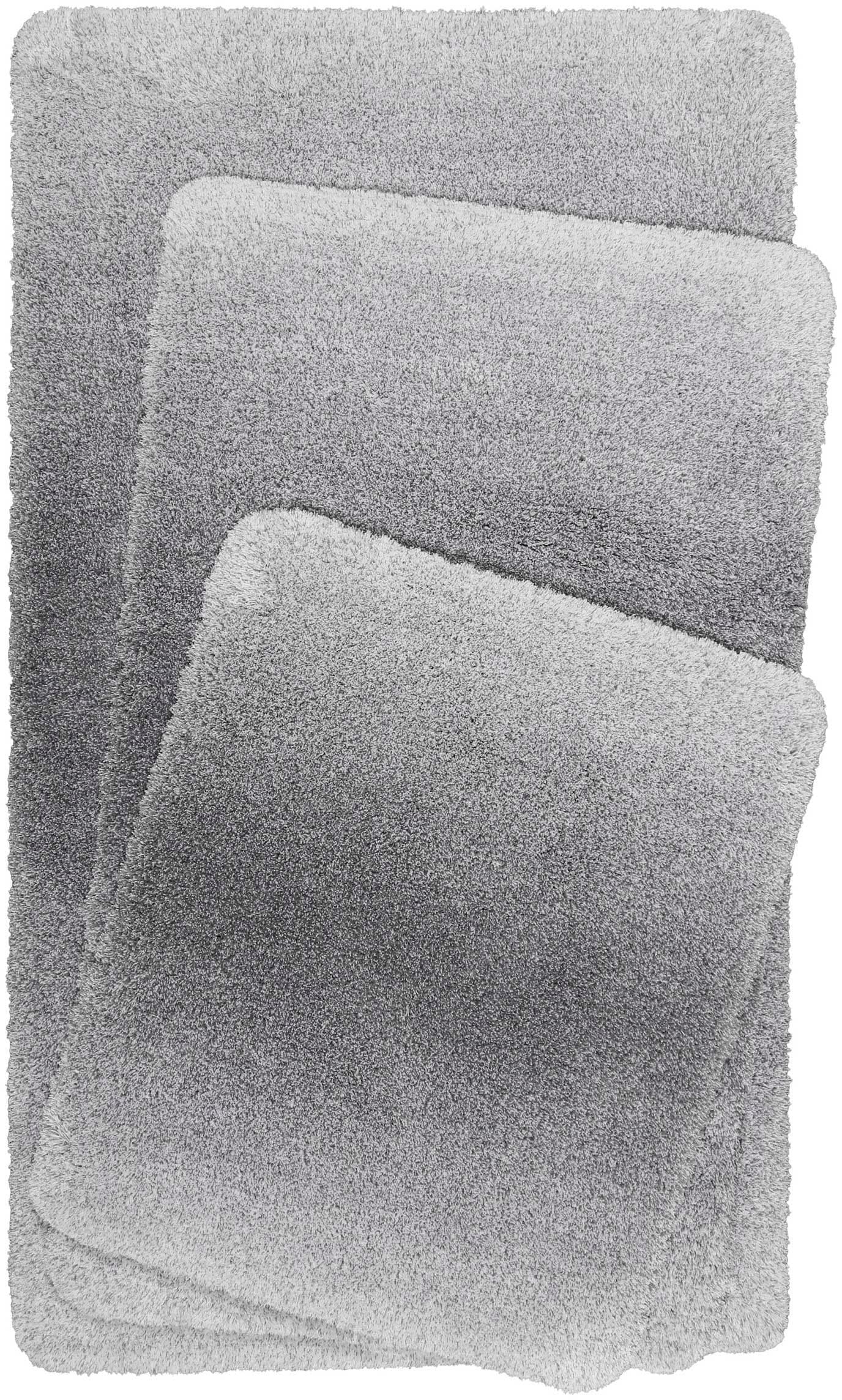 Wecon home Basics Badematte »Luuk WB-2705«, Höhe 25 mm, rutschhemmend beschichtet, fussbodenheizungsgeeignet-schnell trocknend, trendiger Farbverlauf, waschbar, weicher Badezimmerteppich
