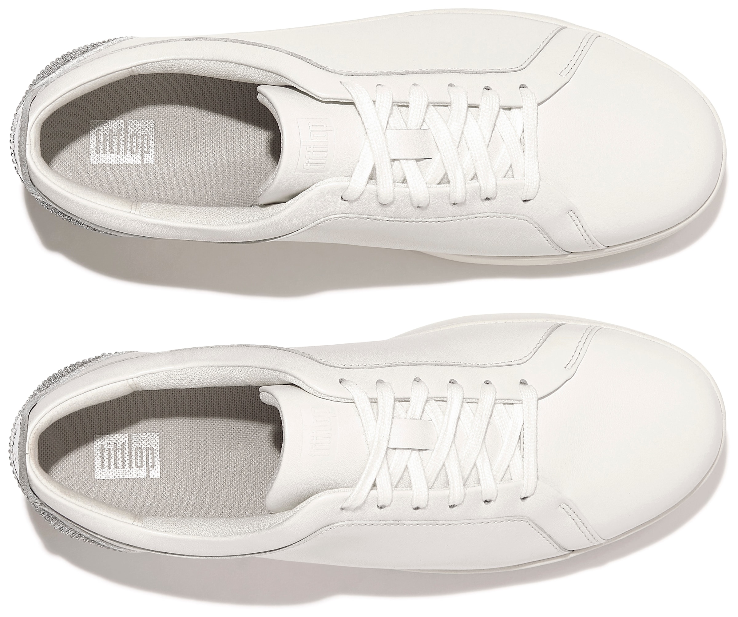 Fitflop Sneaker »RALLY CRYSTAL«, Freizeitschuh, Schnürschuh, Halbschuh mit metallic Fersenpatch