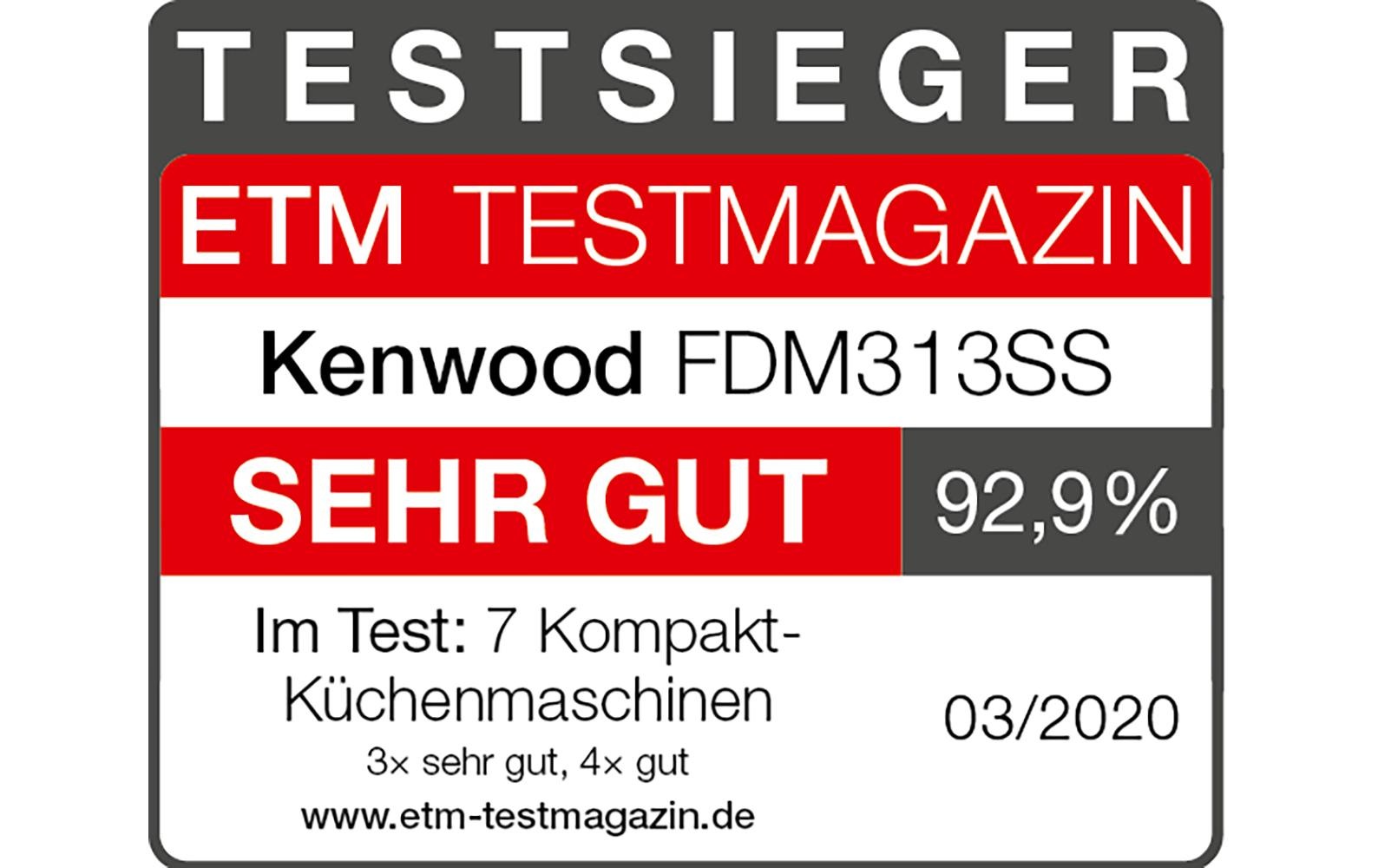 Kenwood Küchenmaschine »Multipro Compact + FDM313SS Silberfarben«