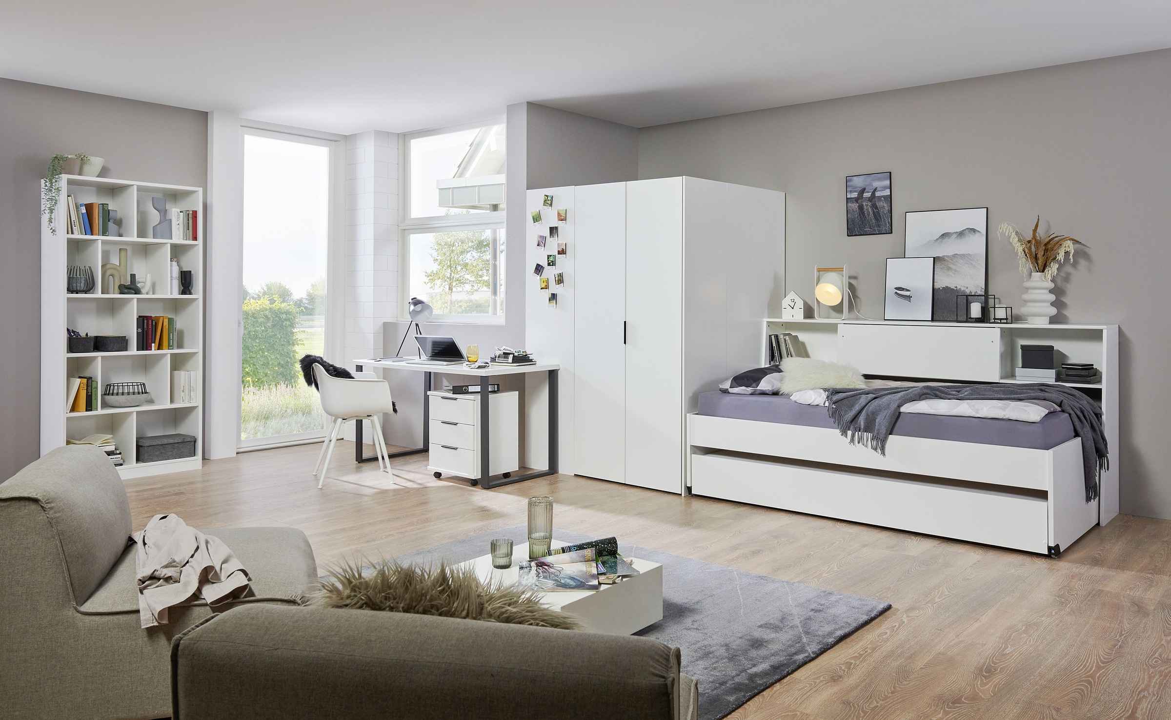 Wimex Rollcontainer "Norderney, B/T/H 46/40/58cm in 2 Farben" mit 3 Schubladen, auf Kunststoffrollen