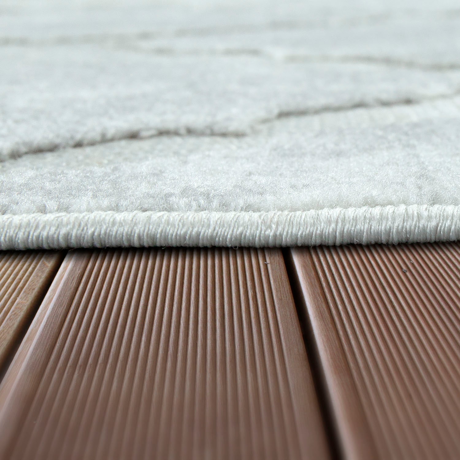 Paco Home Teppich »Stilo 859«, rechteckig, 12 mm Höhe, Hoch-Tief-Struktur, In- und Outdoor geeignet, Wohnzimmer