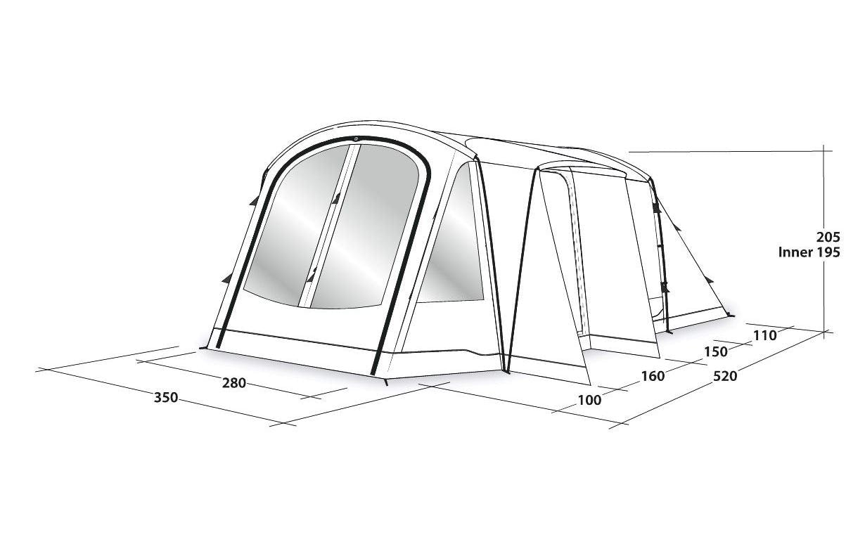 Outwell Tunnelzelt »Nevada 5PE«, 5 Personen
