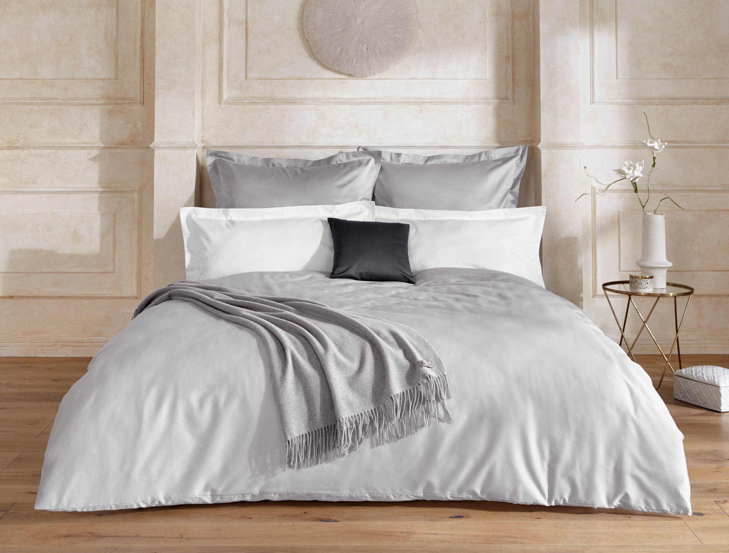 OTTO home Kissenbezug "Mila" Satin Qualität, in Uni Design