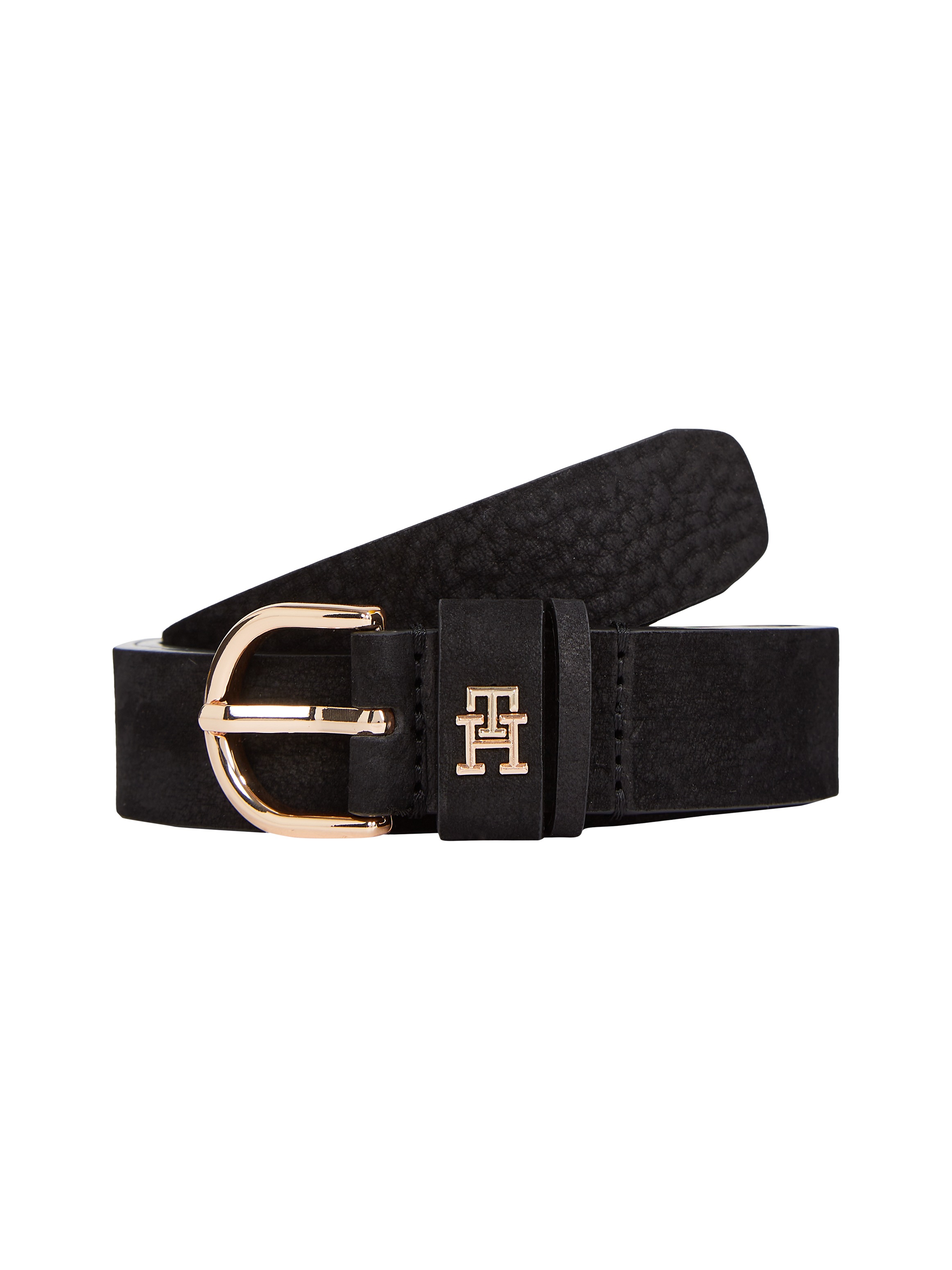 Tommy Hilfiger Ledergürtel »ESSENTIAL EFFORTLESS 2.5 cm breit NUBUCK« Logoemblem, weiche Haptik