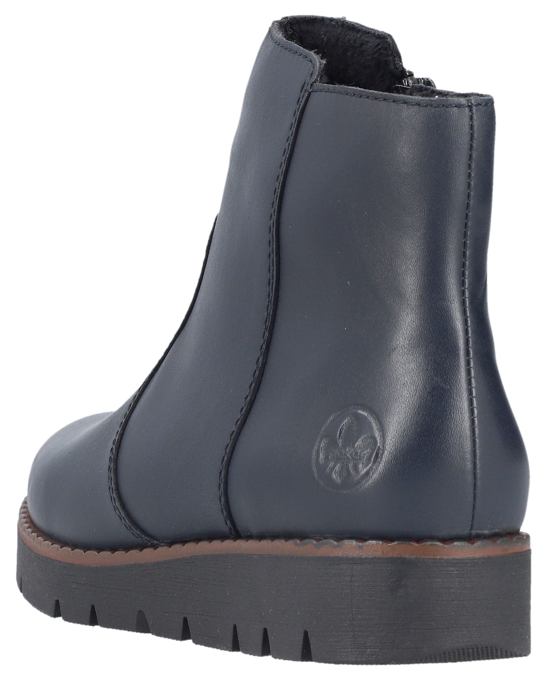 Rieker Schlupfboots, Stiefelette, Casual-Boots, Basic-Boots mit Innenreissverschluss