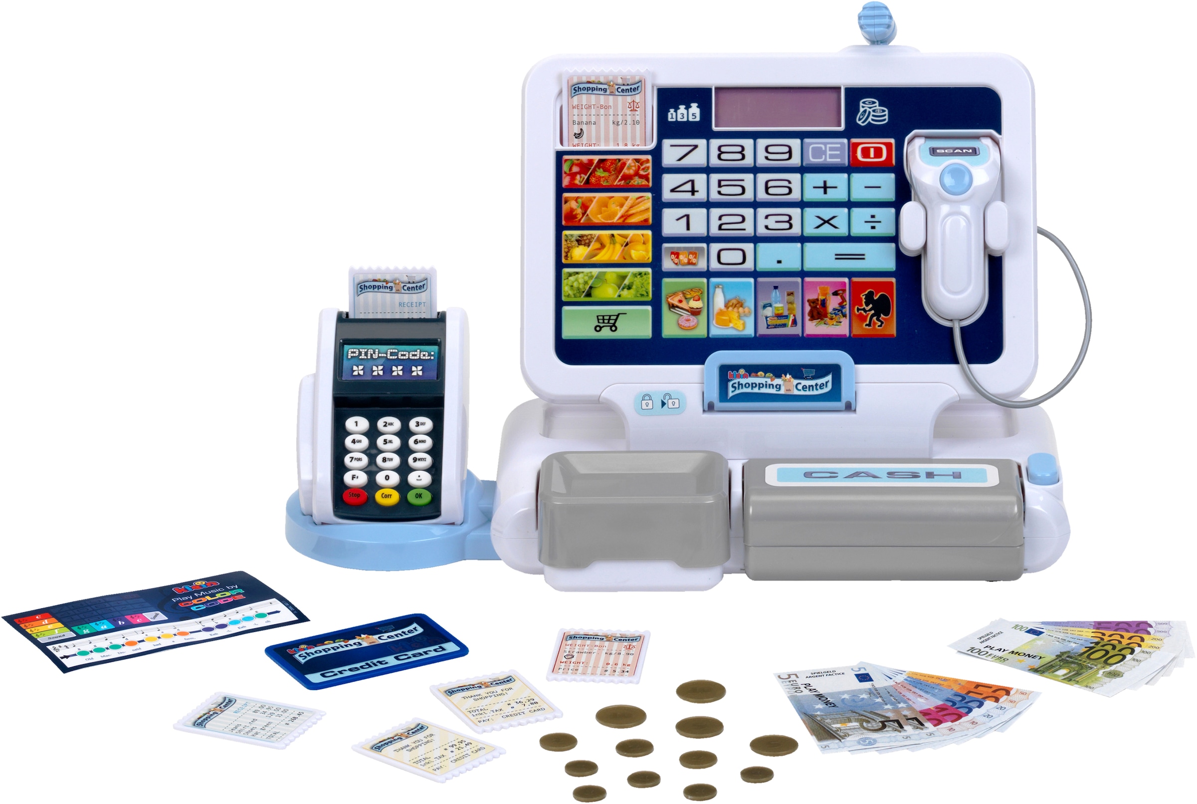 Spielkasse »Shopping Center Tablet & Kassenstation«, mit elektronischen Funktionen