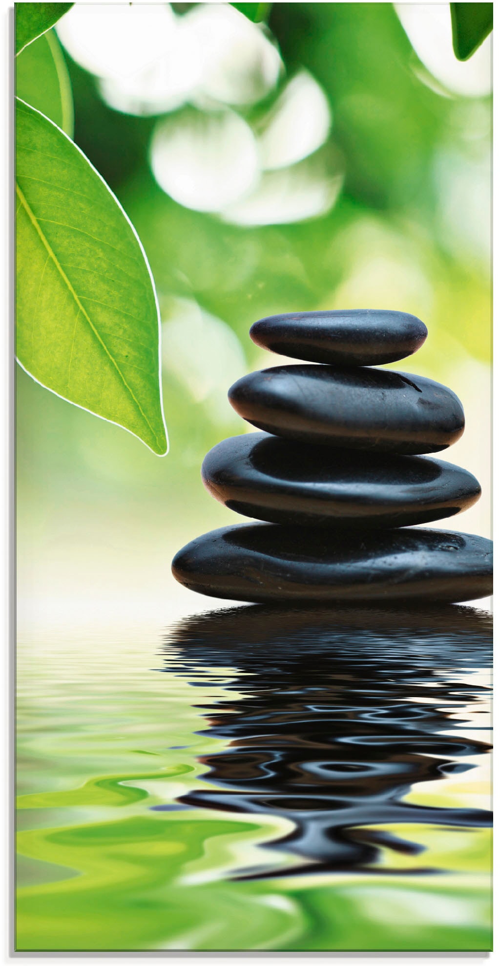 Artland Glasbild »Zen Grössen Zen, verschiedenen Wasseroberfläche«, Jelmoli-Versand online (1 | St.), Steinpyramide shoppen in auf