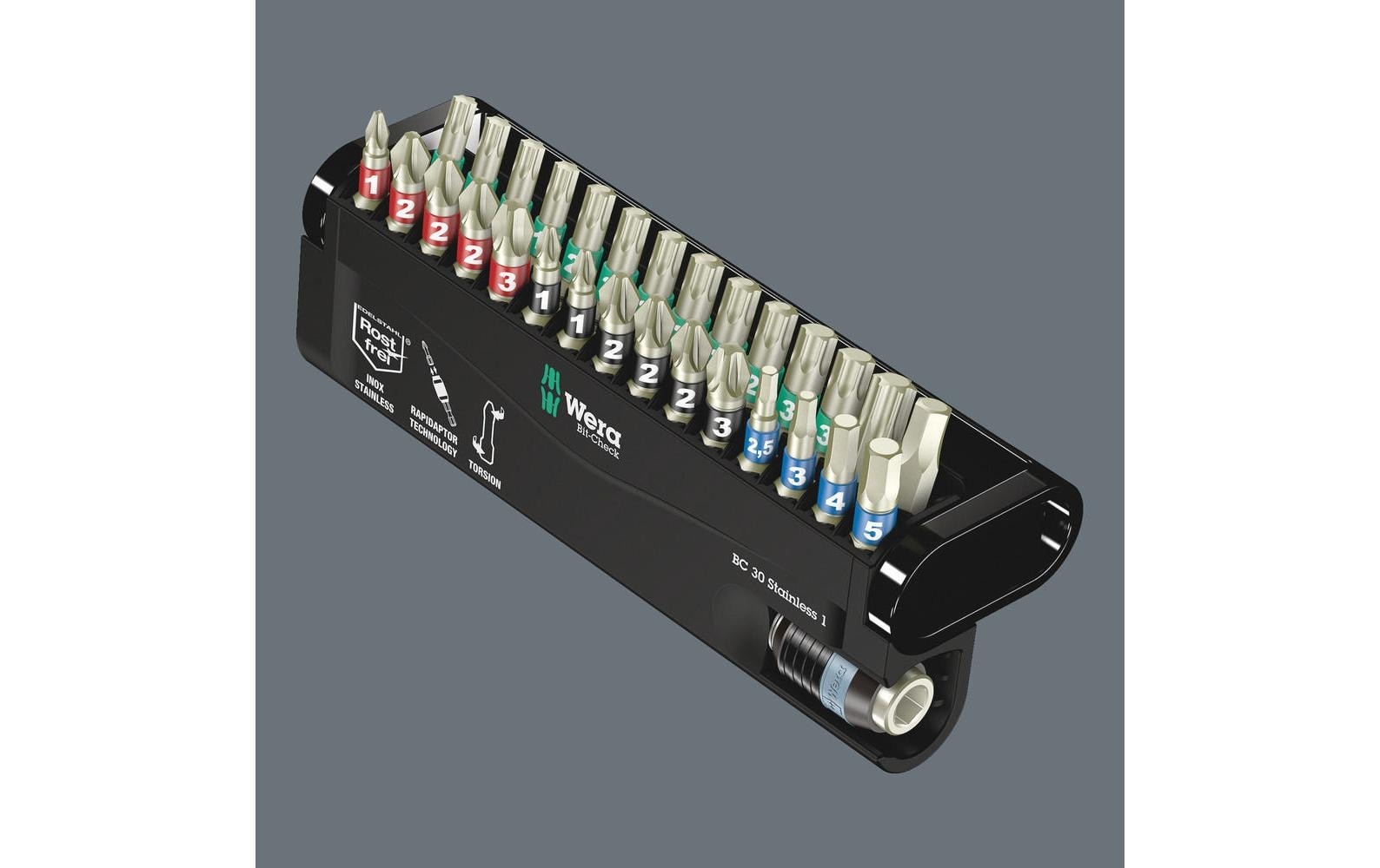 Wera Bit-Set »Bit-Check 30 Stainless«, (30 St.)