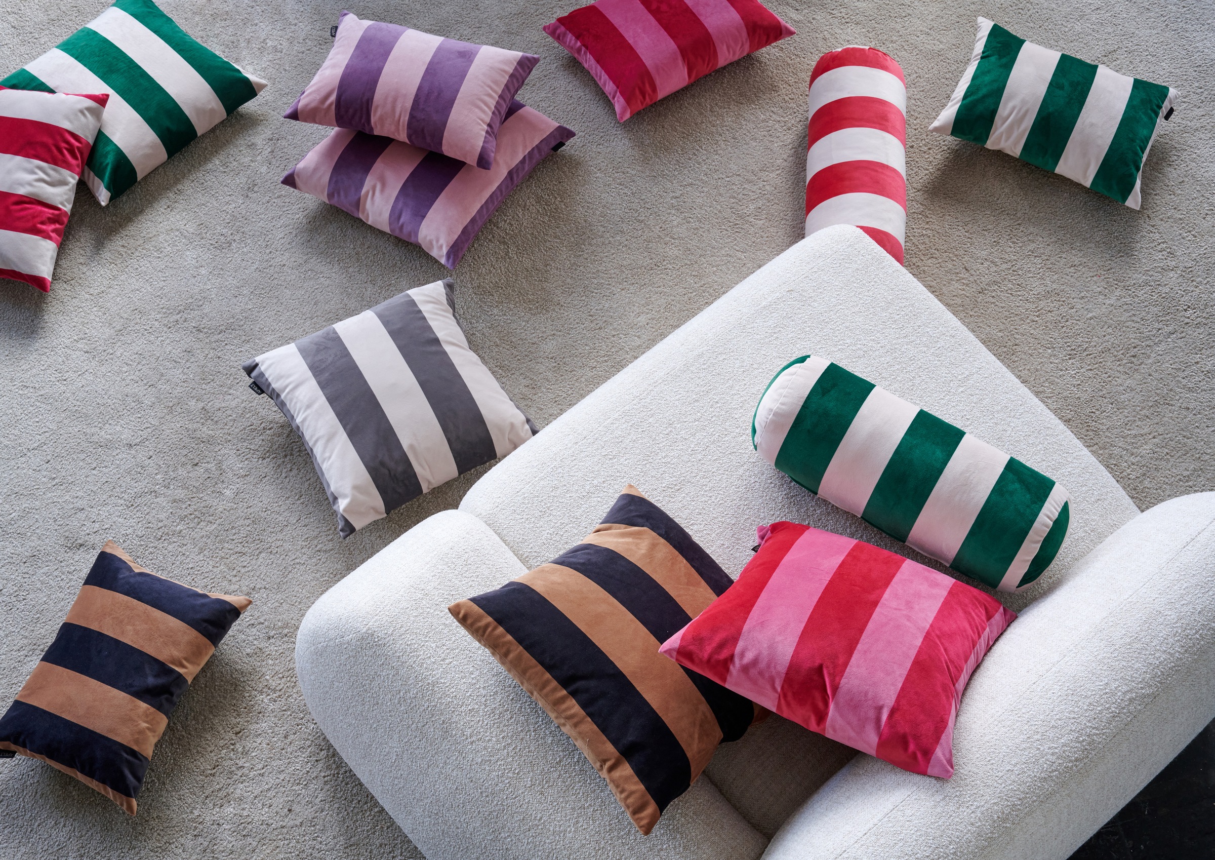 APELT Dekokissen "Stripe" inclusive Soft-Kissenfüllung 100% PES