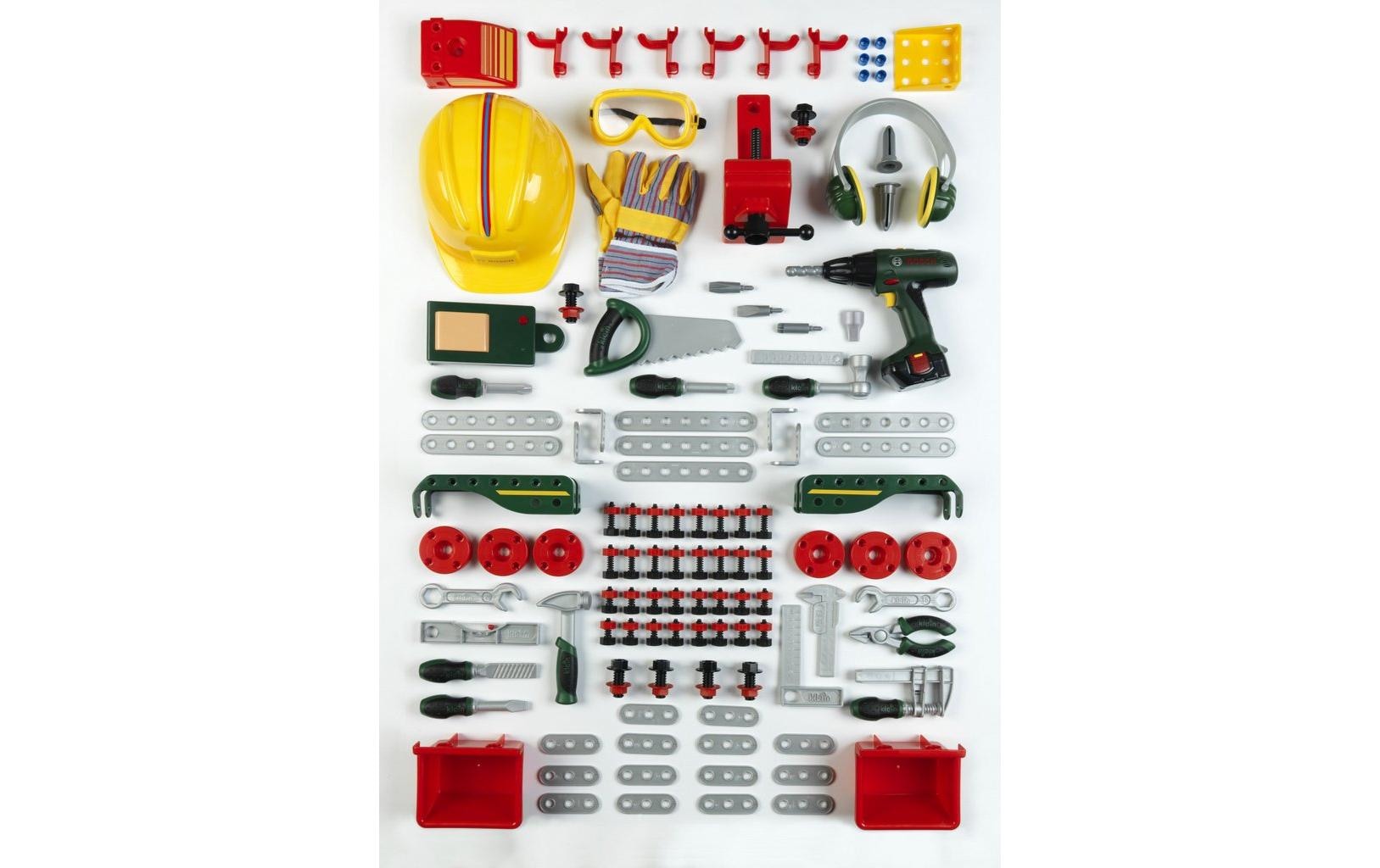 Spielzeug-Arztkoffer »Klein-Toys Handwerker BOSCH 150 - teilige Werkbank«, (150 tlg.)