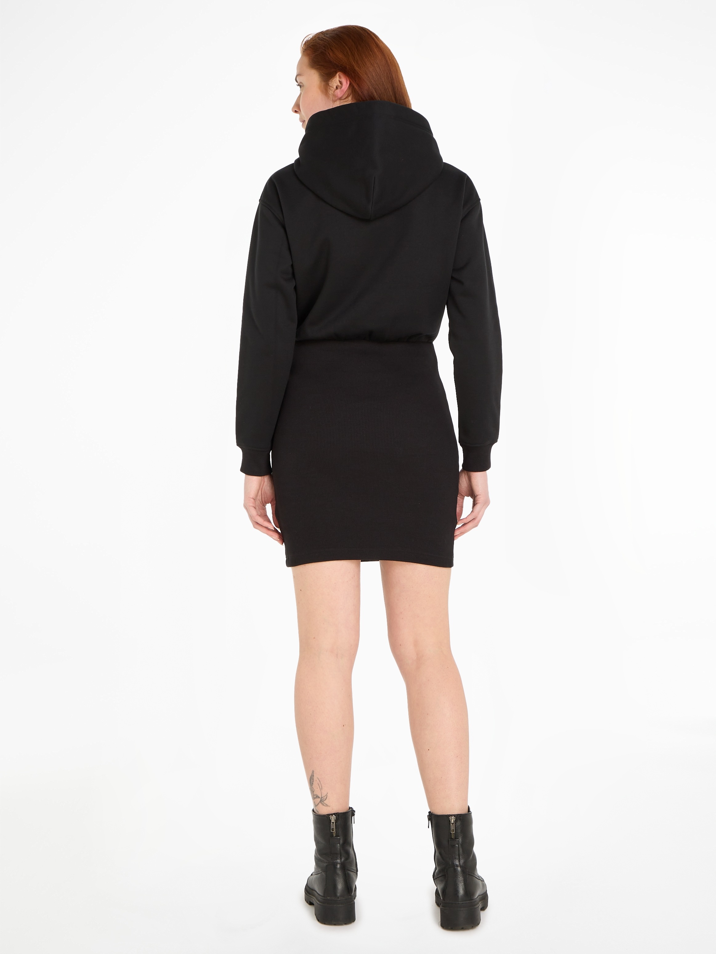 Jeans Sweatkleid Calvin online Klein »LOGO Jelmoli-Versand | shoppen HOODIE ELASTIC DRESS«