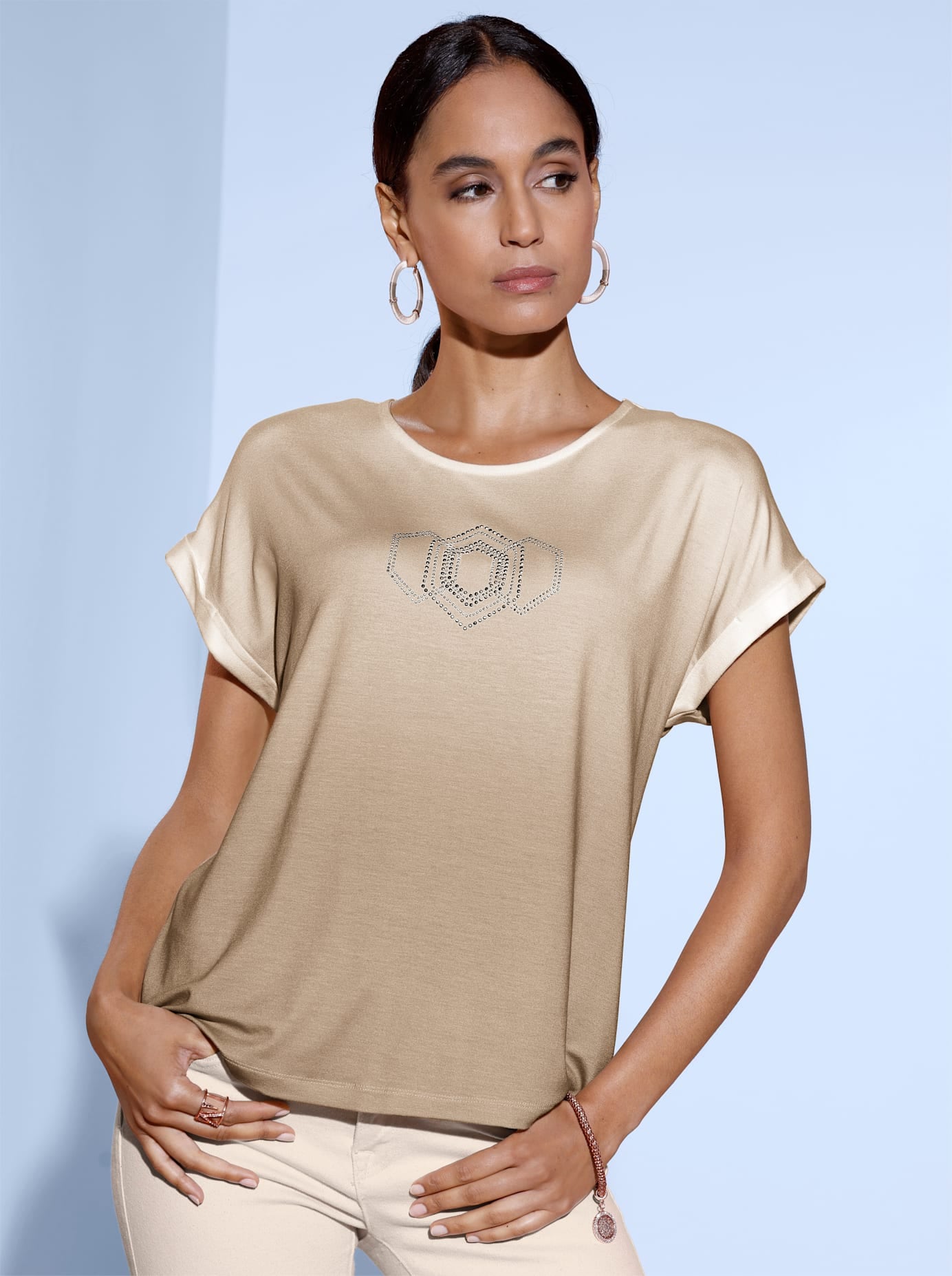 creation L Rundhalsshirt "Shirt" 1 tlg.