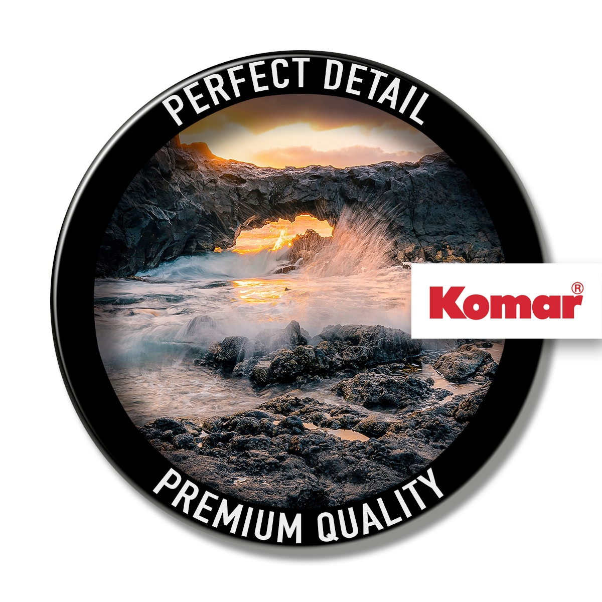 Komar Leinwandbild »Golden Eye - Grösse 30 x 40 cm«, Baum-Blätter-Natur-Berge-Blumen-Foto-Jahreszeiten-Landschaft-Meer-Strand-Palmen, (Packung, 1 St.), Keilrahmenbild mi Echtholzrahmen