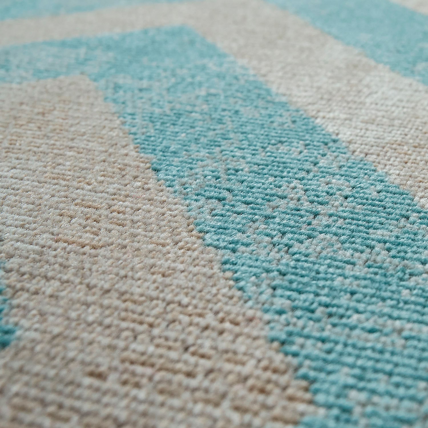 Paco Home Teppich »Poco 821«, rund, 6 mm Höhe, Kurzflor, Rauten-Design, In- und Outdoor geeignet