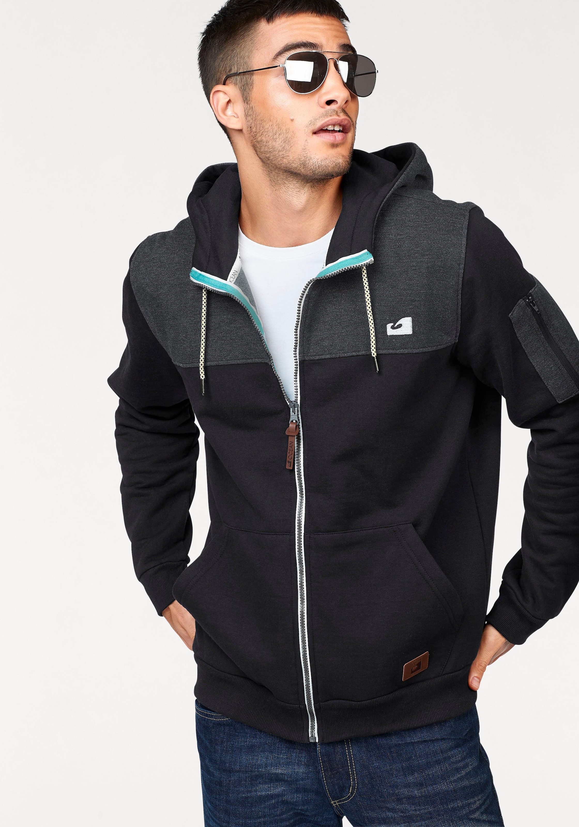 Ocean Sportswear Sweatjacke, Innen weich angeraut