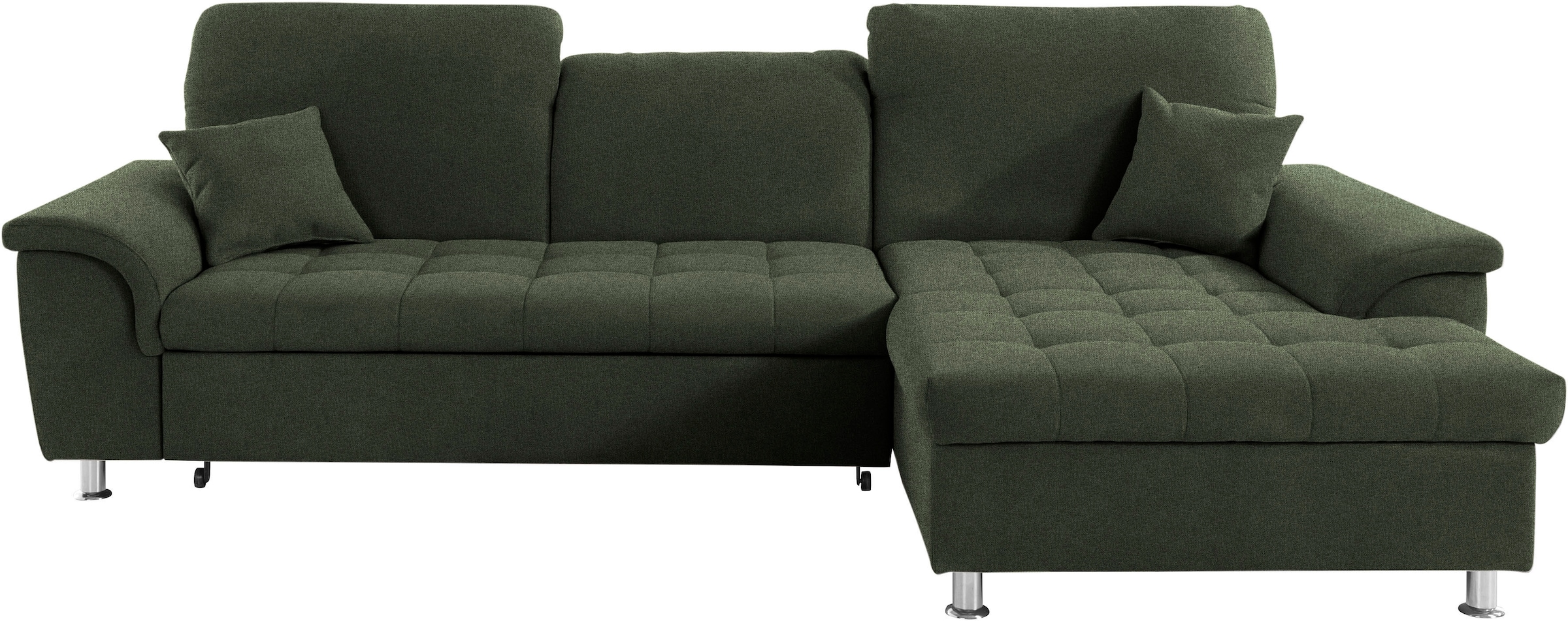 DOMO collection Ecksofa »Franzi L-Form«, wahlweise mit Kopfteilverstellung (dann Tiefe: 170 cm)