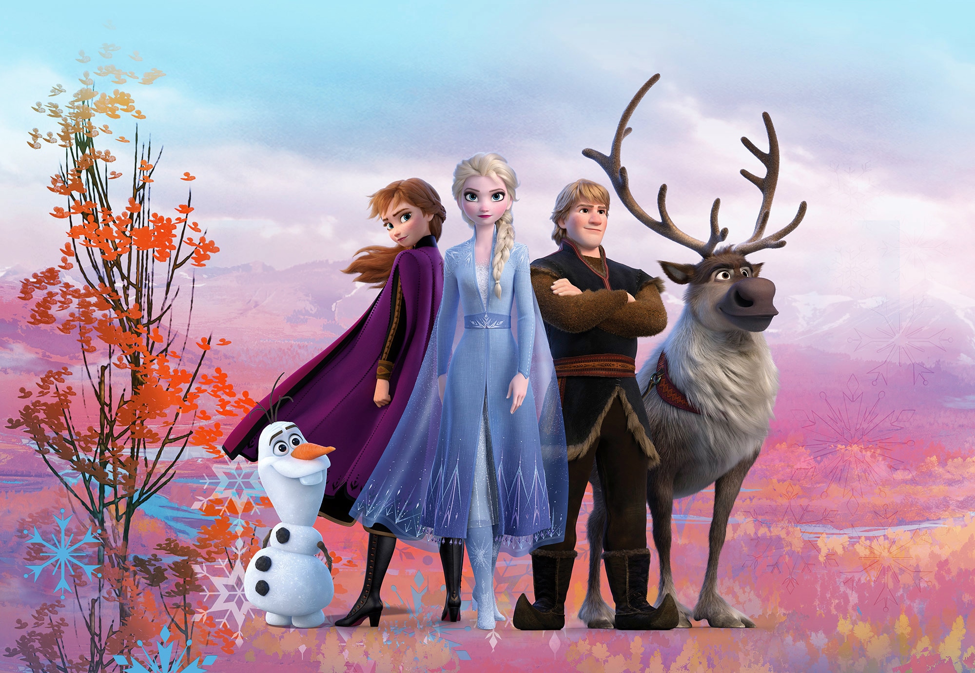Komar Fototapete »Frozen Iconic«, bedruckt-Comic, ausgezeichnet  lichtbeständig online shoppen | Jelmoli-Versand