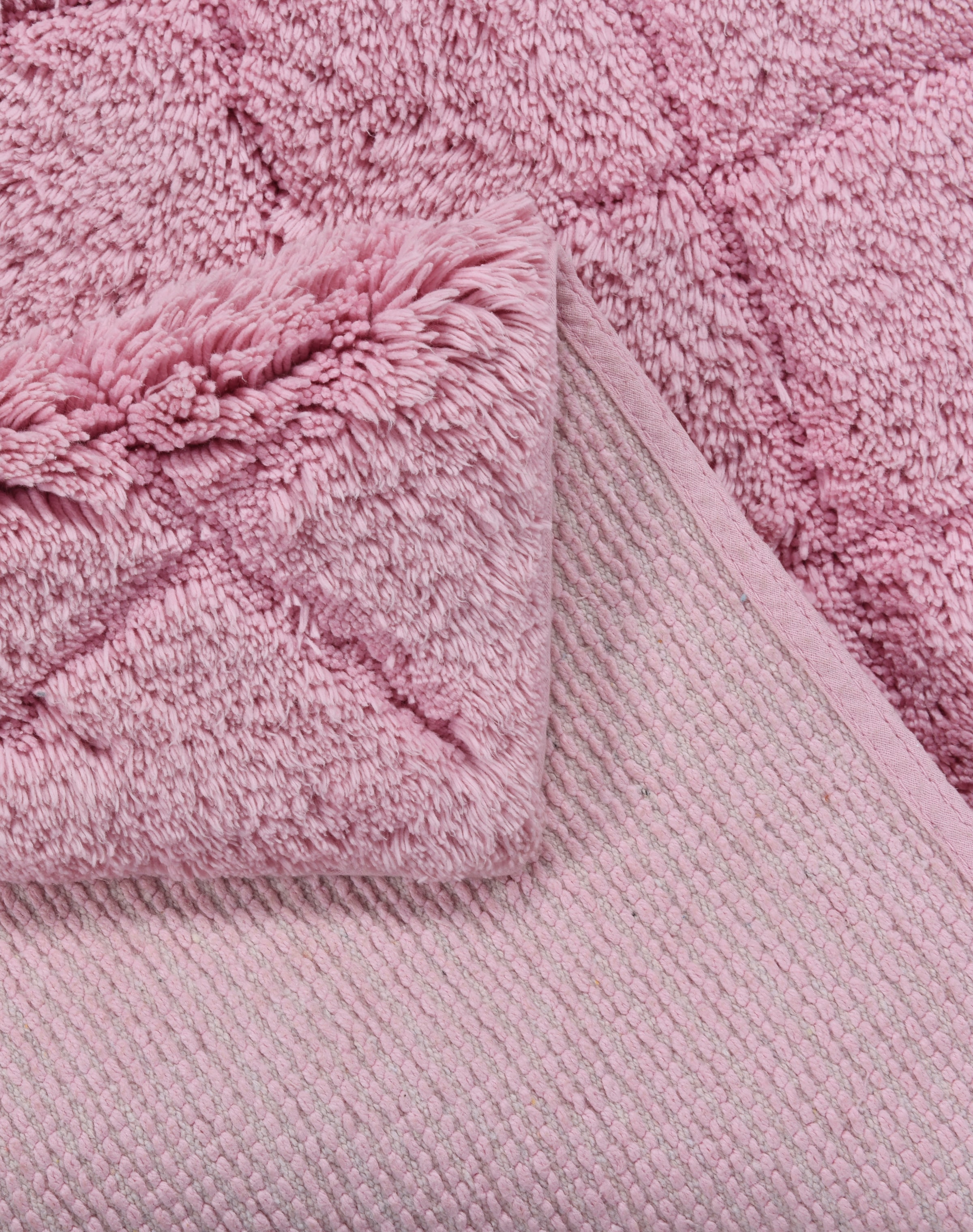 TOM TAILOR HOME Badematte »Cotton Diamond«, rutschhemmend beschichtet, fussbodenheizungsgeeignet-strapazierfähig, Uni Farben, Pastell Farben, Rauten, reine Baumwolle, weich & kuschelig
