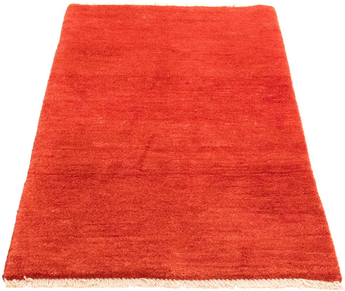 morgenland Wollteppich »Gabbeh Teppich handgeknüpft Jelmoli-Versand online rechteckig, bestellen handgeknüpft rot«, 