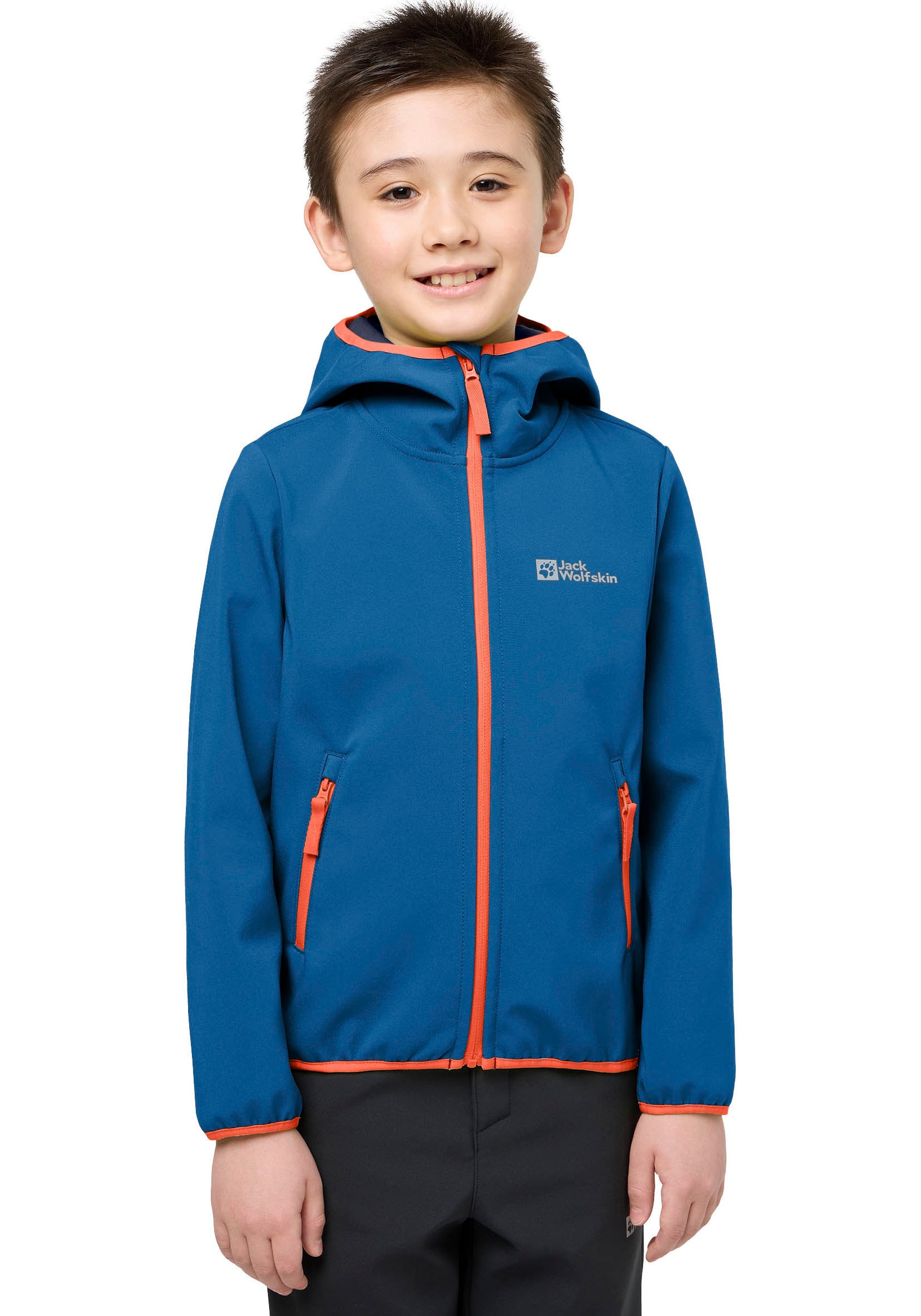 Softshelljacke »FOURWINDS JACKET für Kinder«, mit Kapuze