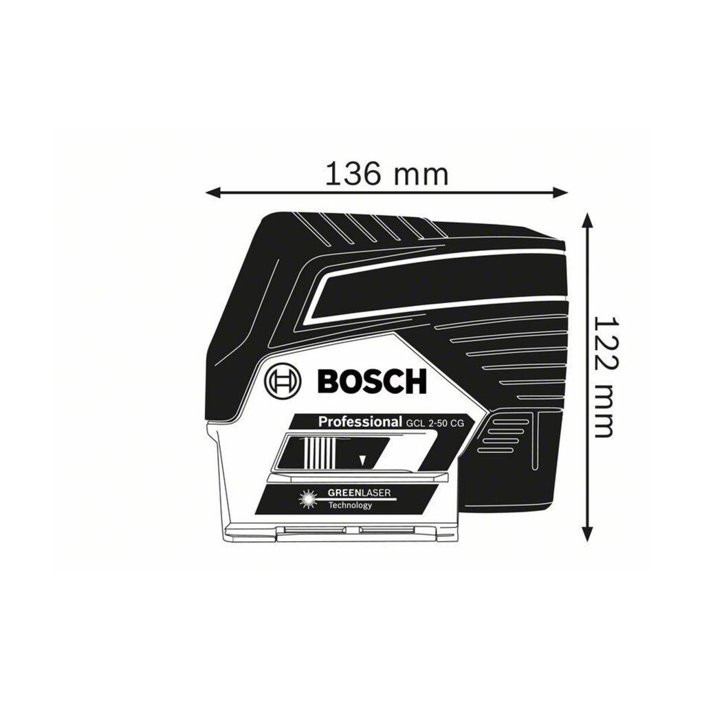 Bosch Professional Punkt- und Linienlaser »Kombilaser GCL 2«