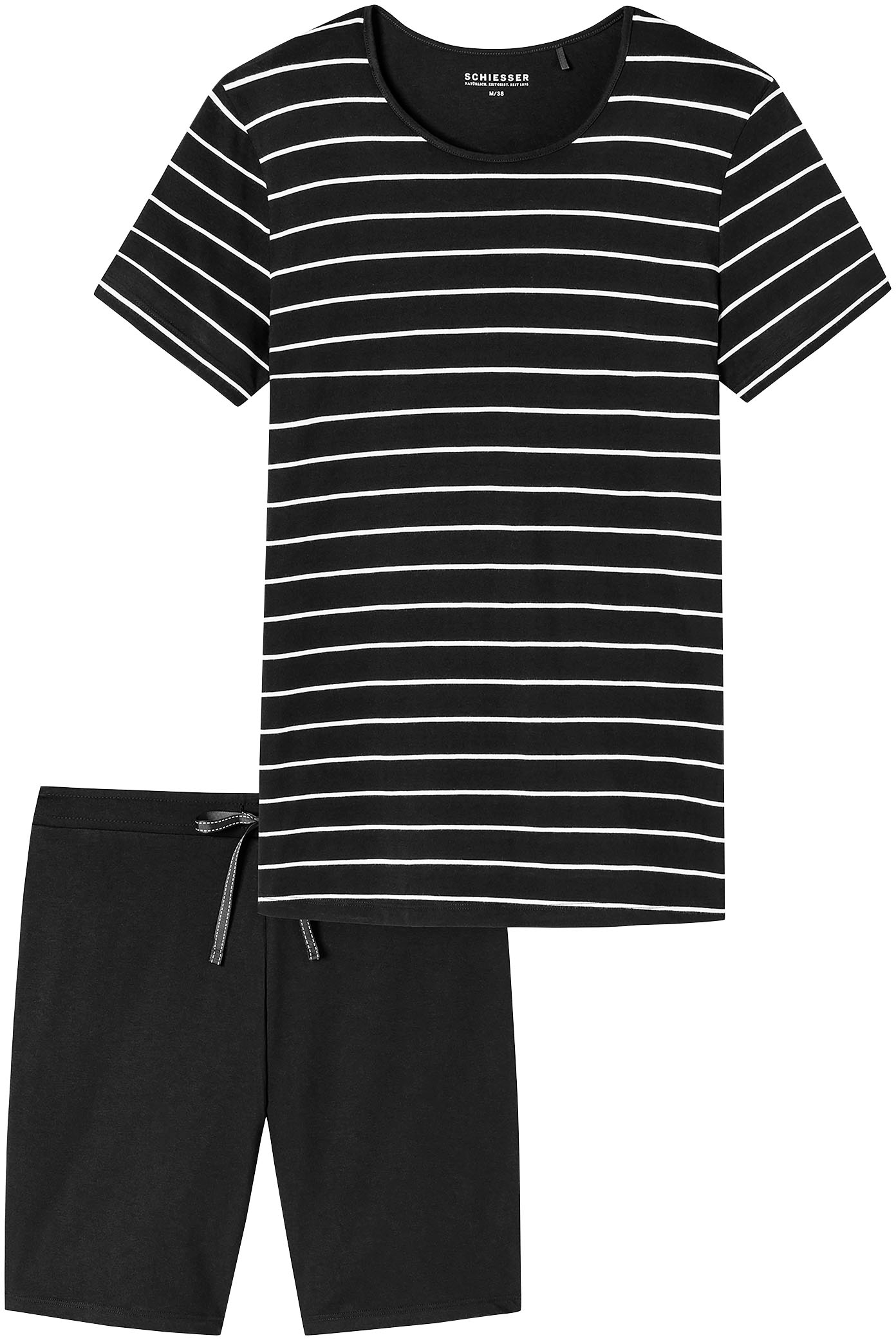 Schiesser Shorty »"selected! premium inspiration"«, (2 tlg.), mit kontrastfarbenen Ringeln