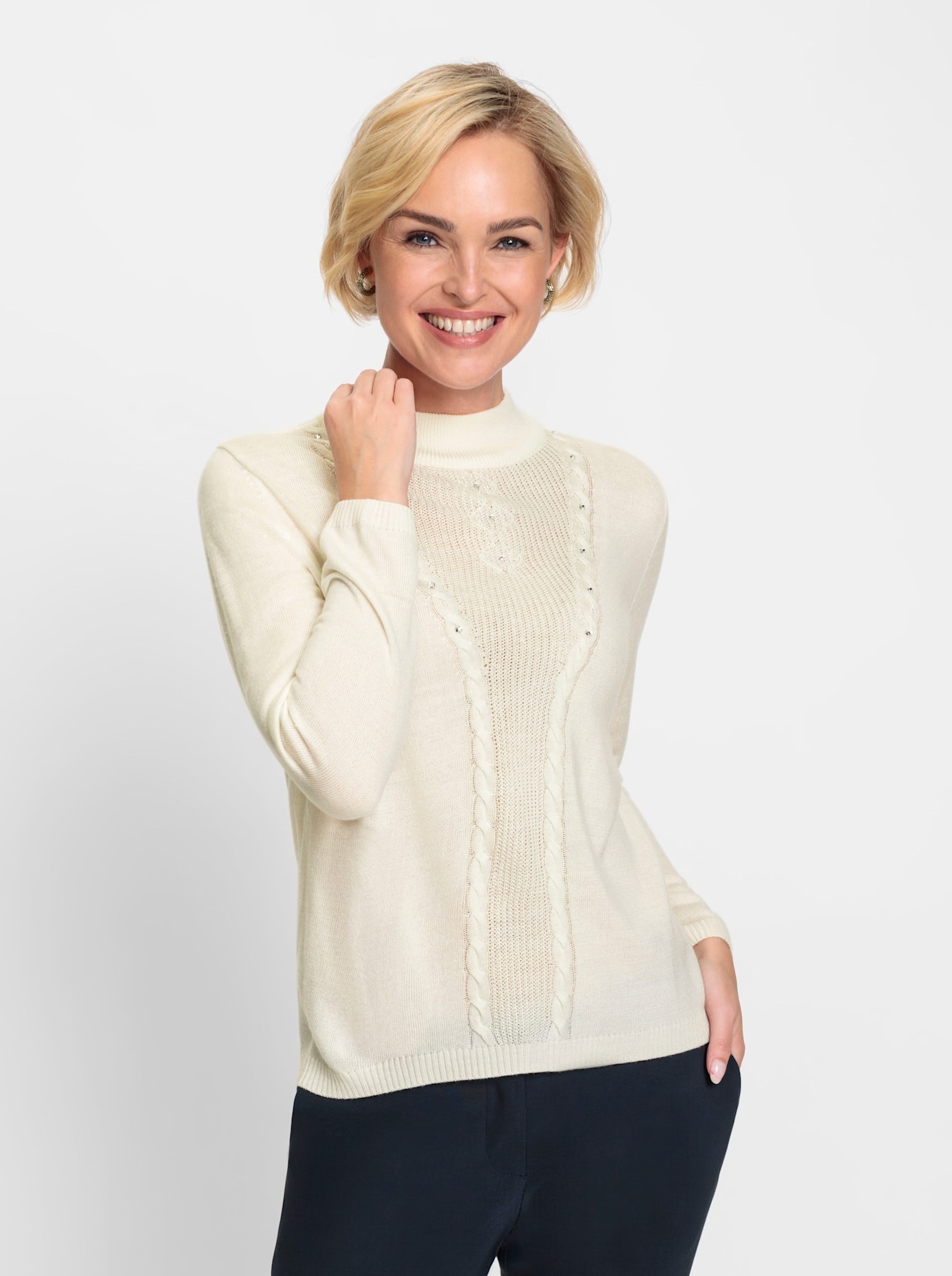 Classic Stehkragenpullover »Pullover«